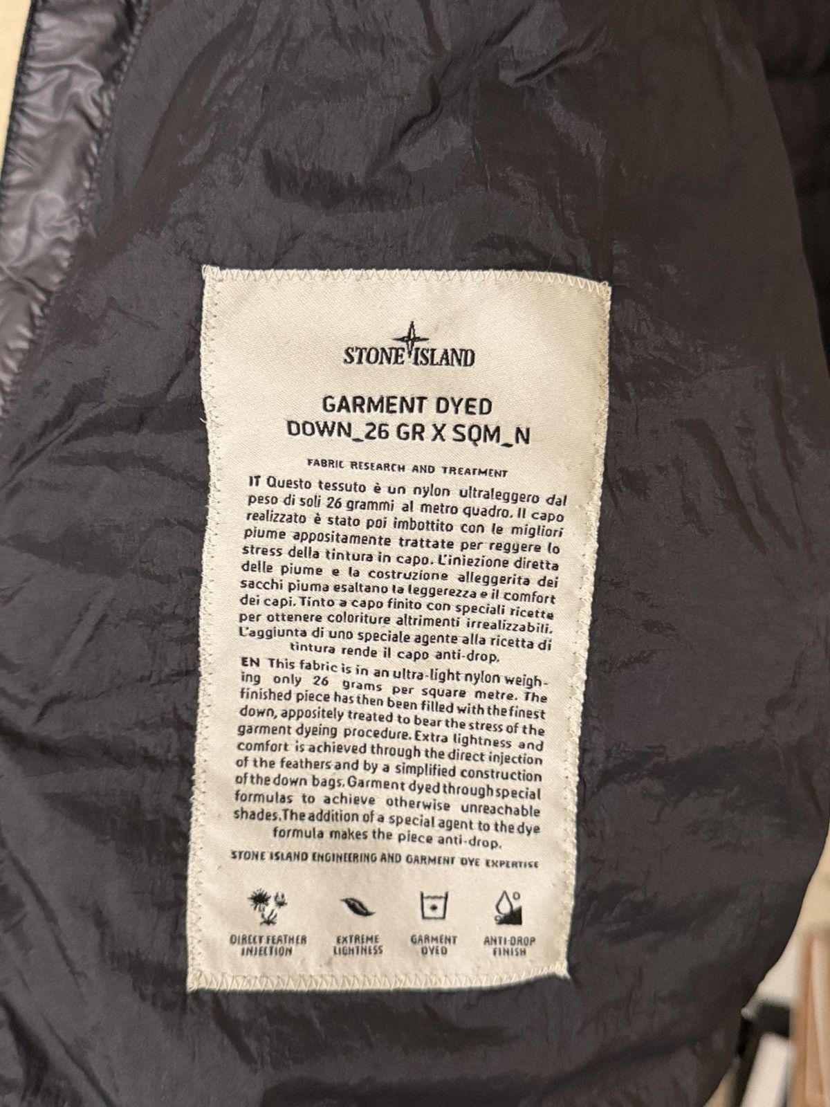 Stone Island Stone Island garmenr dyed puffer vest Size US L / EU 52-54 / 3 - 6 Thumbnail