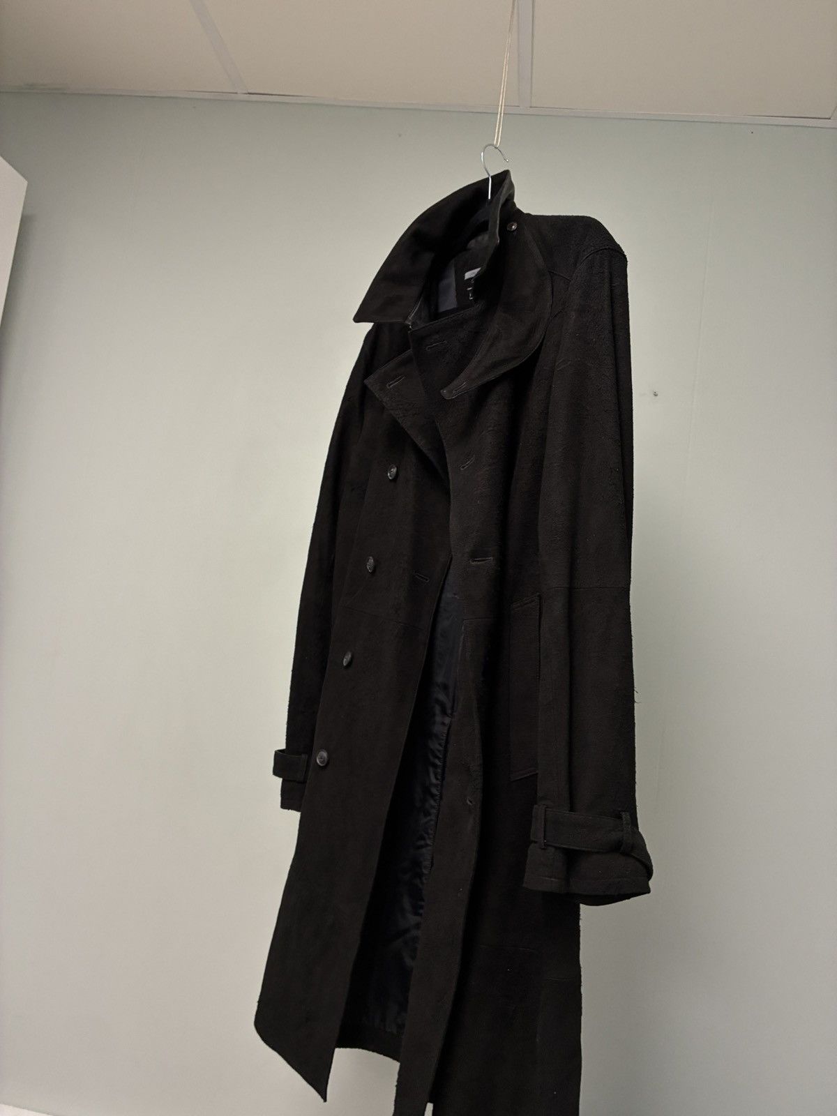 John Varvatos Suede Trench Coat EU 58 USA 48 Size US XXL / EU 58 / 5 - 14 Thumbnail