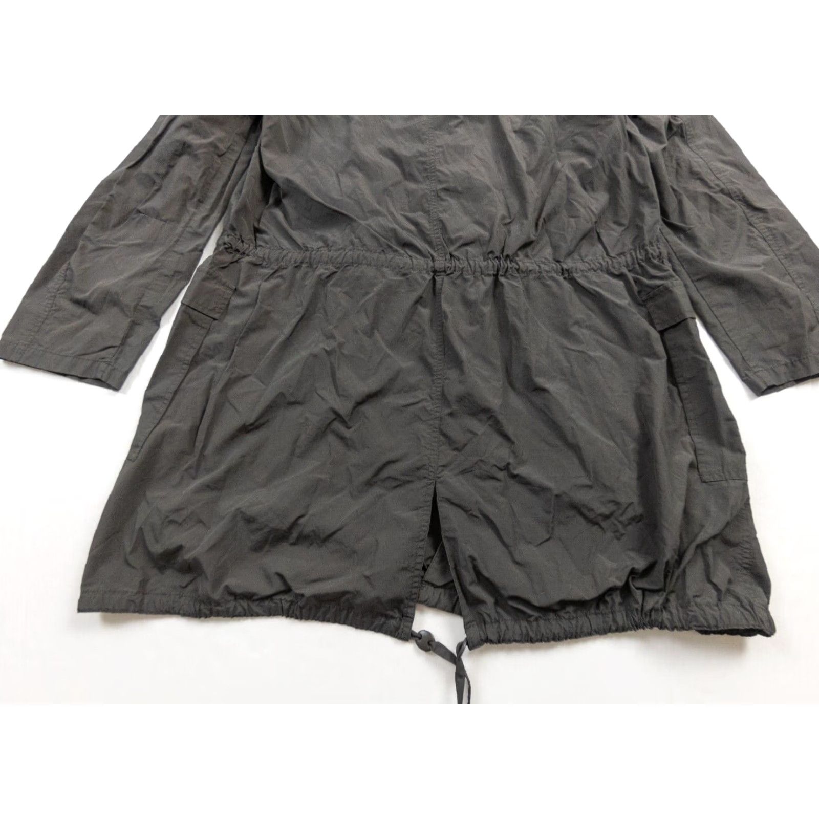 Eileen Fisher VINTAGE Eileen Fisher Women's Coat Jacket Outer Shell Cotton Blend Long Hooded Full Zip Casual Outdoor Large Brown Size L / US 10 / IT 46 - 7 Thumbnail
