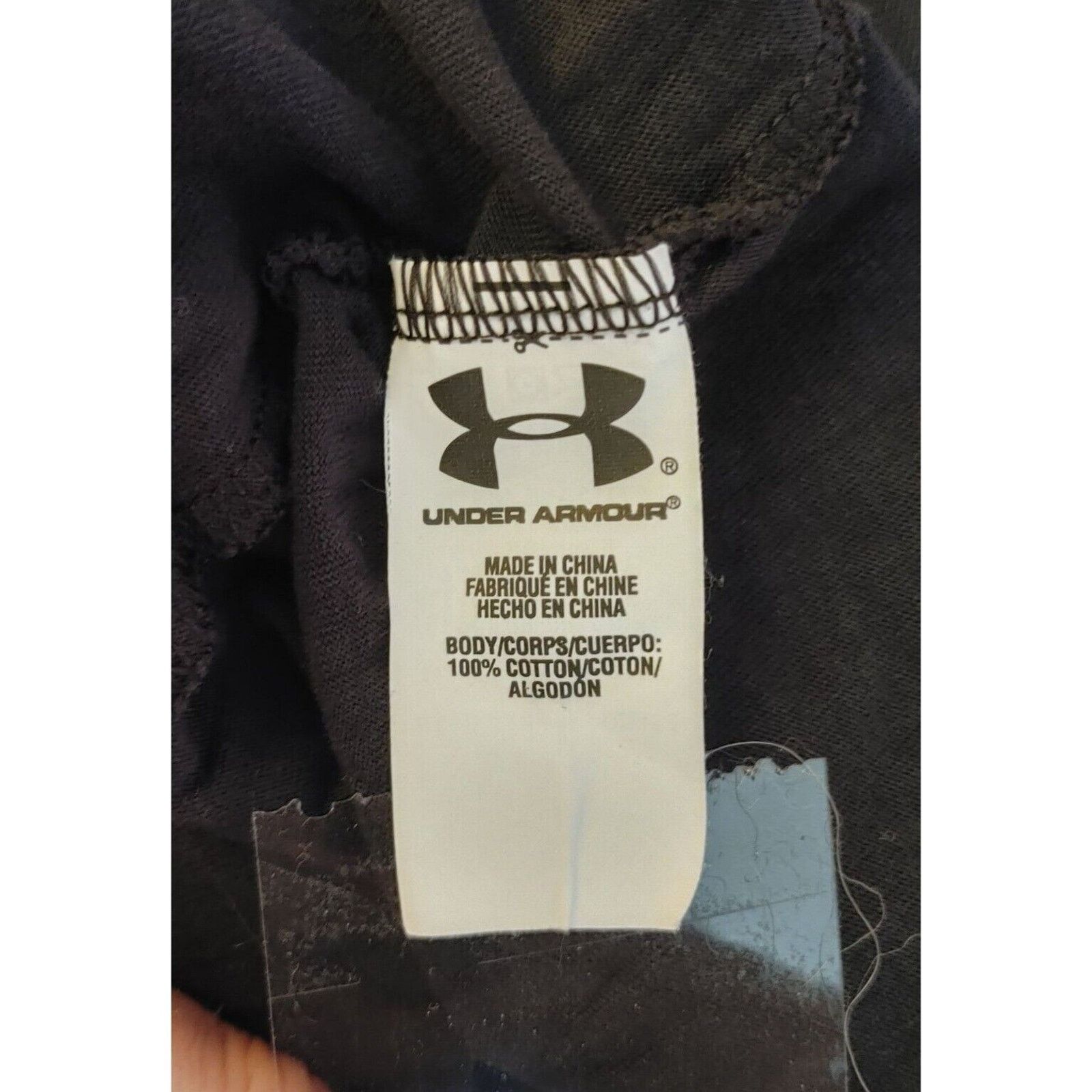 Under Armour Underarmour Unisex Adult Black Graphic " Support The Troops" Size US M / EU 48-50 / 2 - 4 Thumbnail