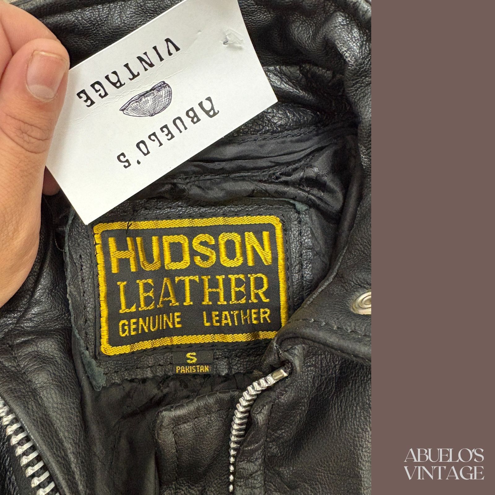 Hudson Leather Moto Jacket | Hudson Black Cropped | 90s Biker Size S / US 4 / IT 40 - 3 Thumbnail