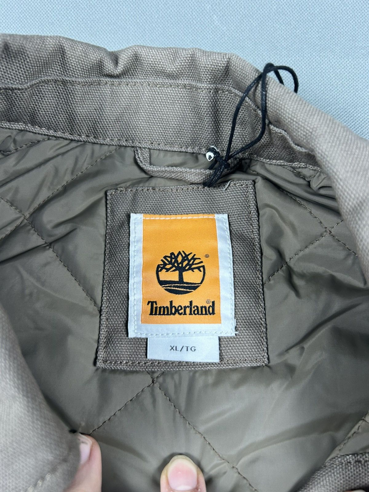 Timberland Timberland Lightweight Brown Jacket with Collar – Size L Size US L / EU 52-54 / 3 - 7 Thumbnail