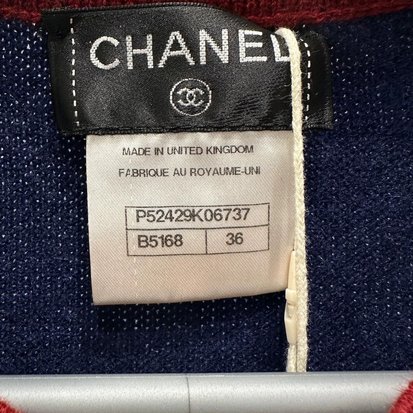 Chanel Chanel color blocked cashmere knit cardigan size 36 Size XS / US 0-2 / IT 36-38 - 4 Thumbnail
