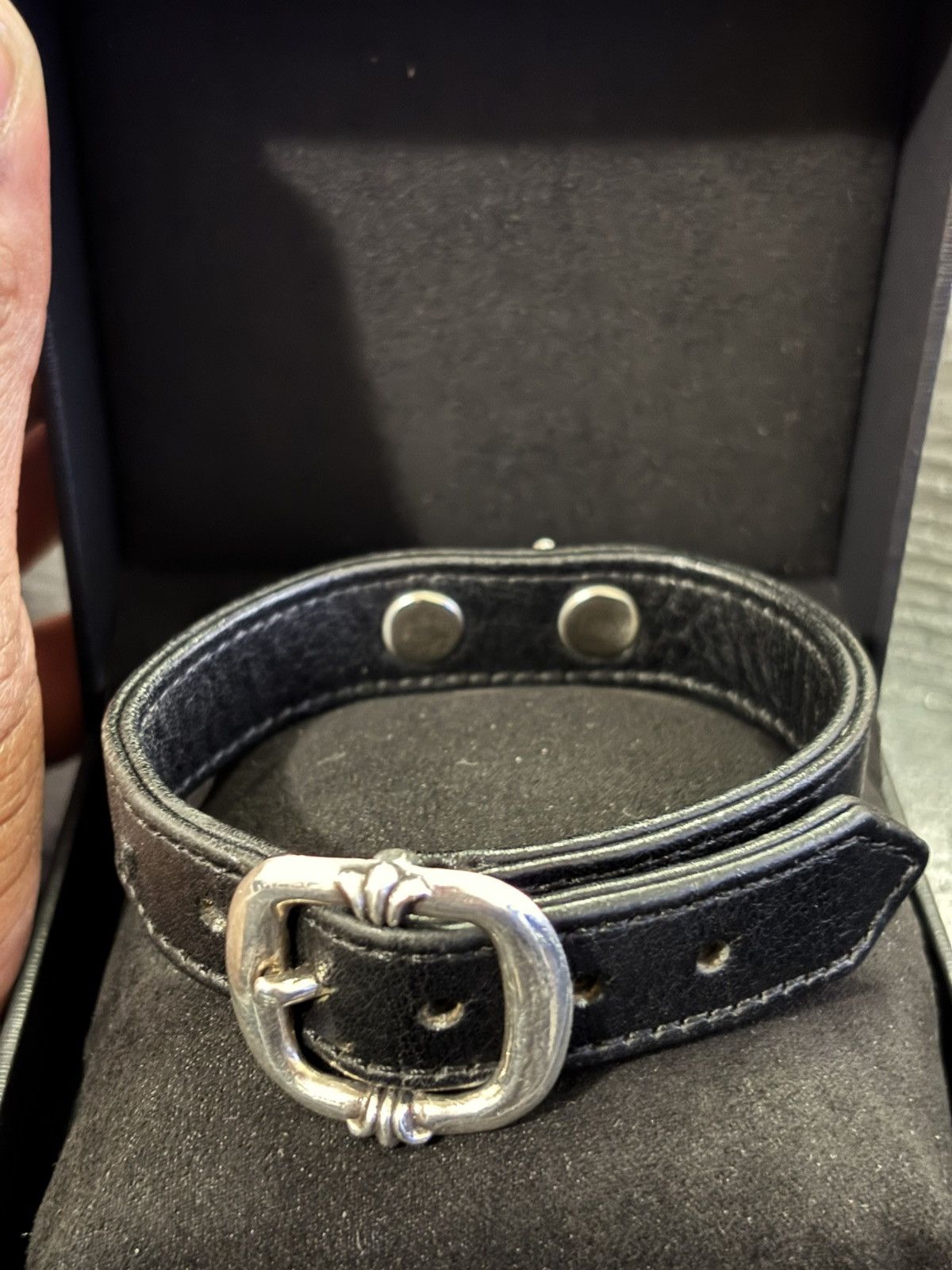 Chrome Hearts Leather Cross Bracelet Size ONE SIZE - 11 Thumbnail