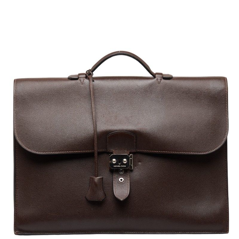 image of Hermes Togo Sac A Depeche 38 in Brown, Men's
