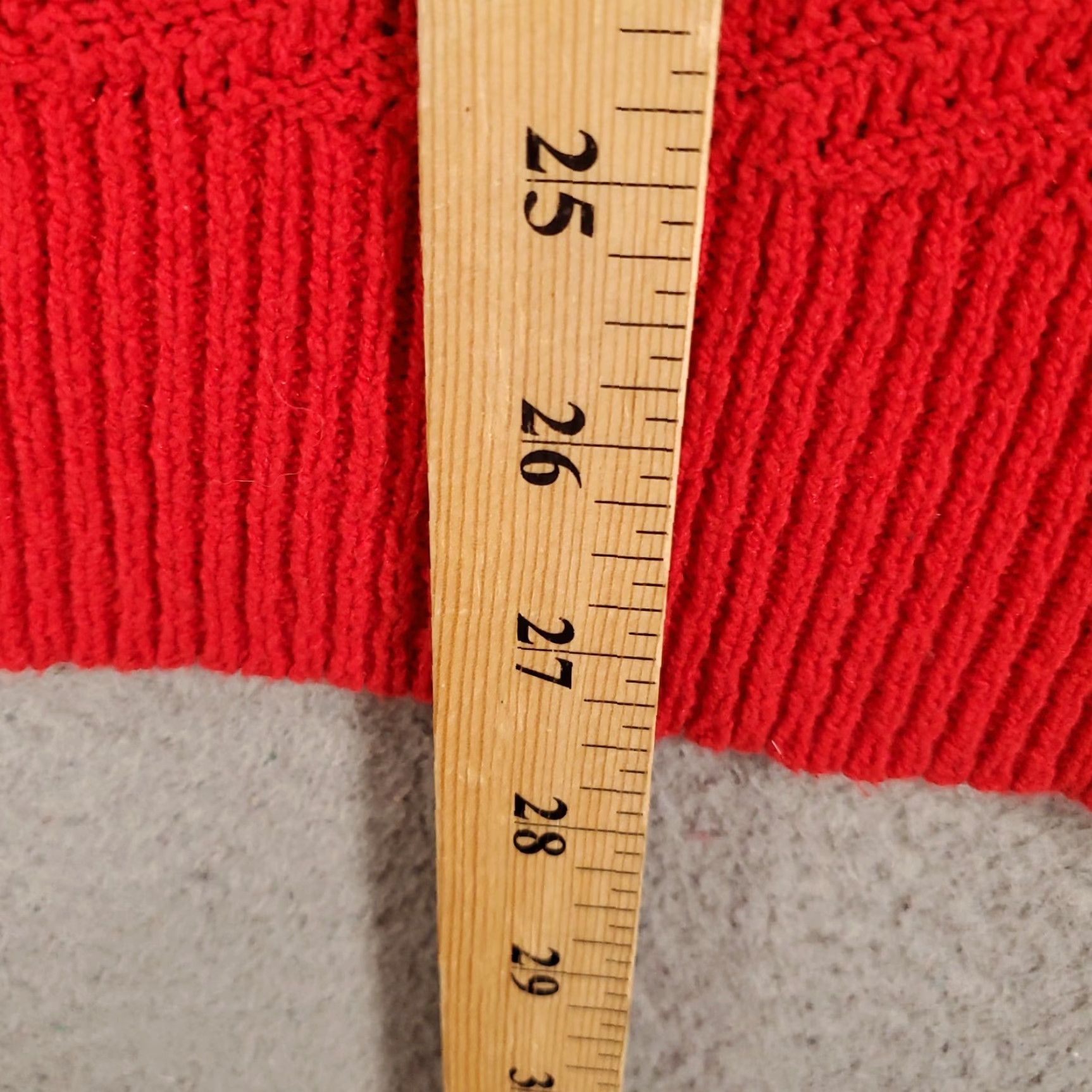 Vintage Womens Red Sweater 2X Pullover Knit Open Puff Sleeve Boat Neck Knit Style Boho Knox Rose Size XXL / US 16-18 / IT 52-54 - 3 Thumbnail