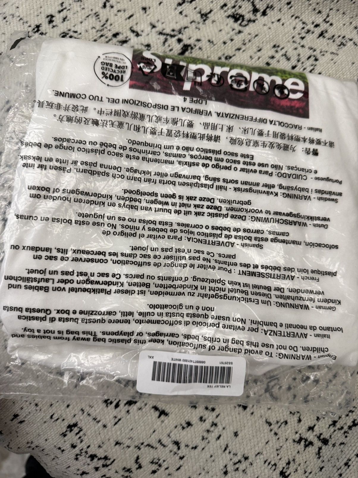 Supreme Supreme Los Angeles La fire relief box logo tee white Size US XXL / EU 58 / 5 - 2 Thumbnail