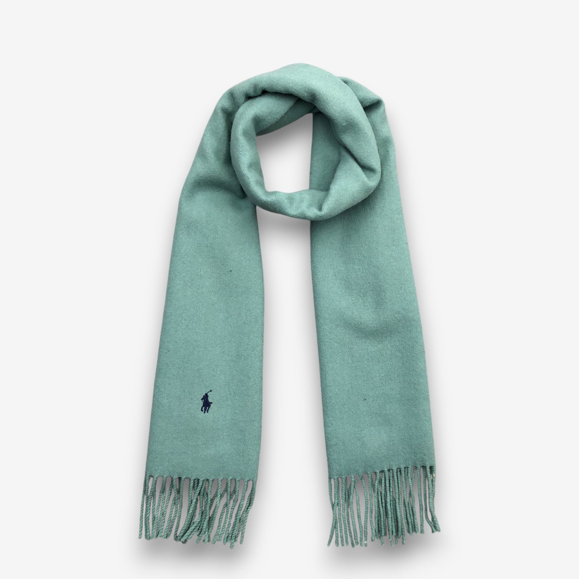 Polo Ralph Lauren Vintage 90s Polo Ralph Lauren Scarf Muffler Wool Scarves Size ONE SIZE - 1 Thumbnail