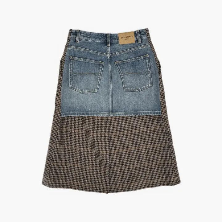 Balenciaga Balenciaga Balenciaga FW21 Checkered Midi Skirt -2507 Size US 38 / EU 54 - 3 Thumbnail