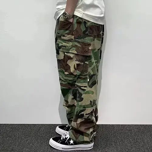 Designer baggy y2k hiphop camo cargo pants Size US 34 / EU 50 - 3 Thumbnail