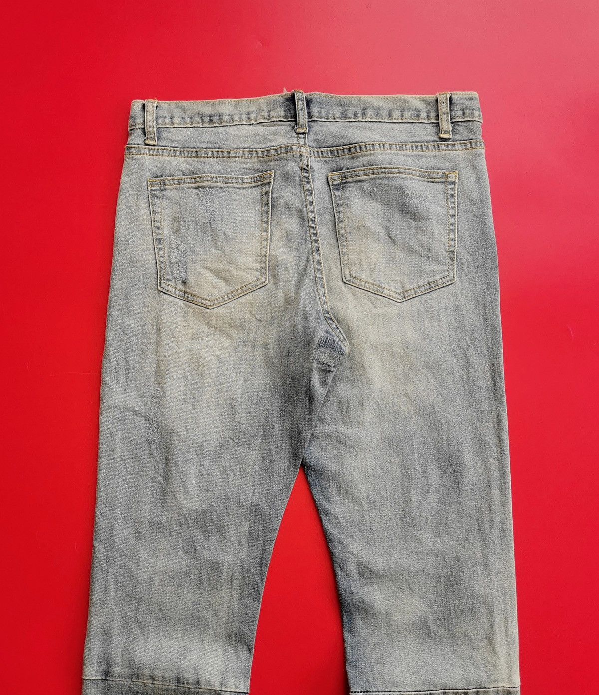 Seditionaries Dress Volume Korea Distressed Punk Zipper Mud Jeans Size US 31 - 8 Thumbnail