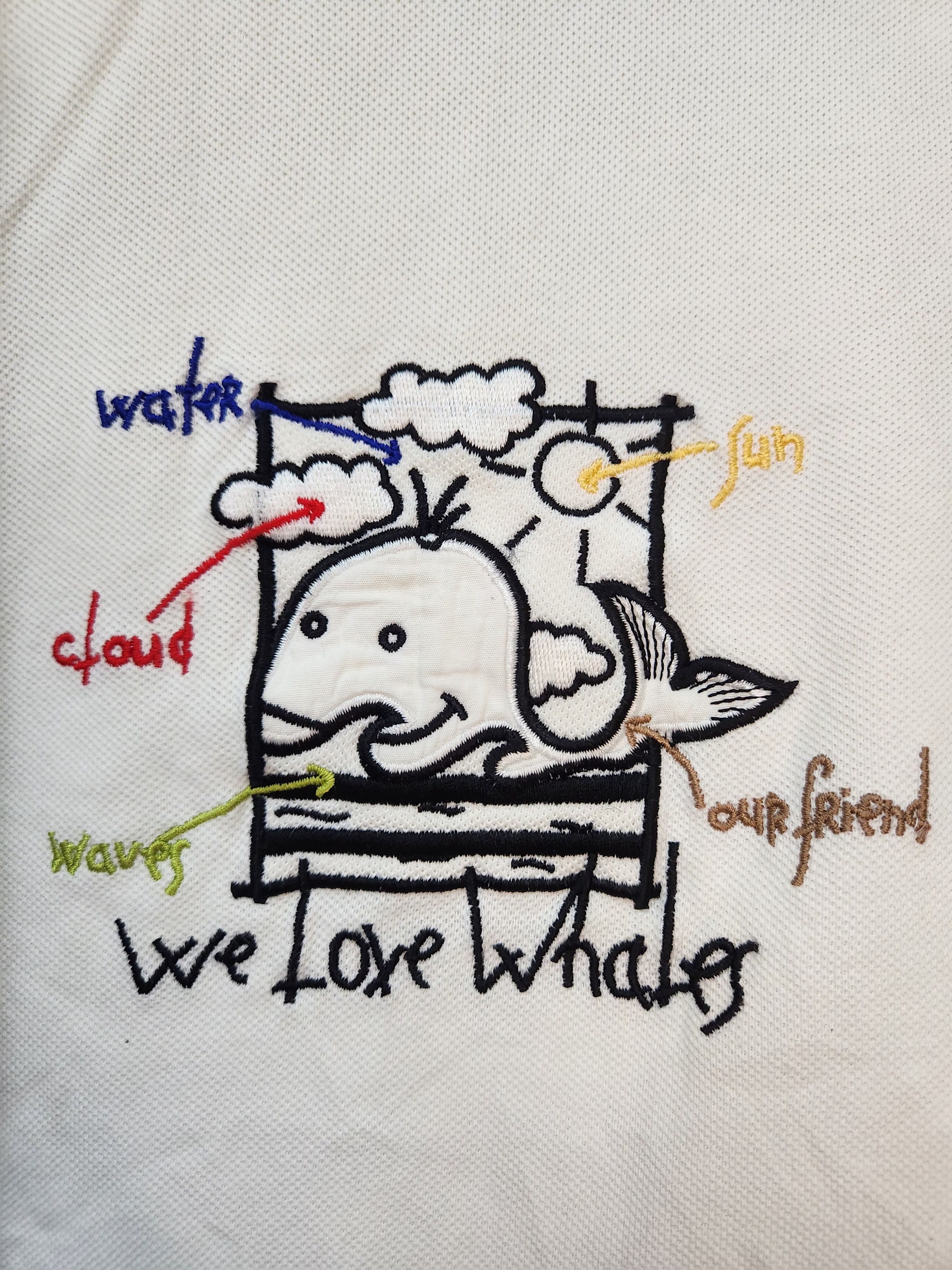 Jean Charles De Castelbajac Vintage Jean Charles De Castelbajac White Polo Shirt Size US XL / EU 56 / 4 - 3 Thumbnail