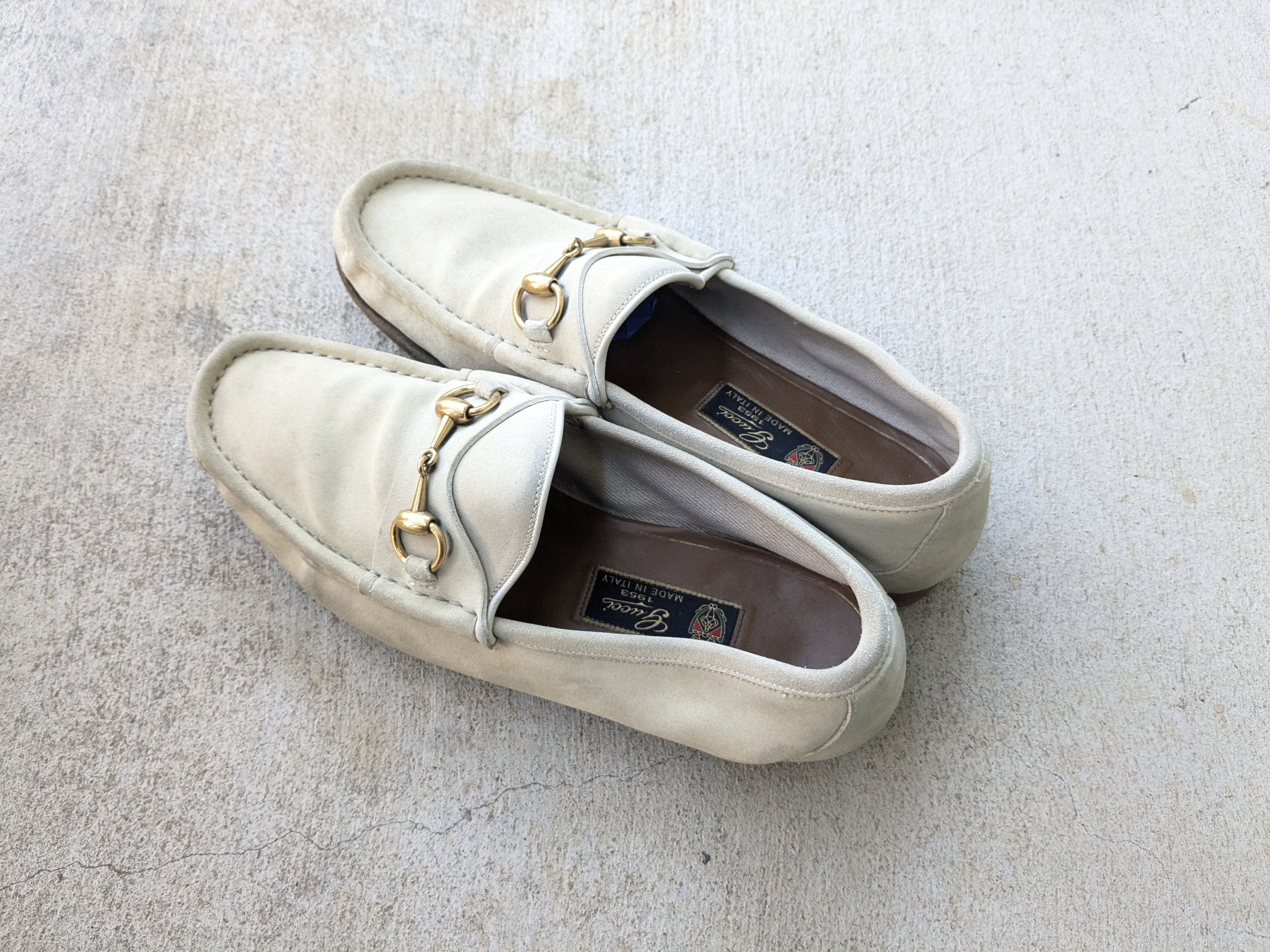 Gucci Gucci Horsebit Loafers Beige Suede 9 Italy Slip On Size US 9 / EU 42 - 8 Thumbnail