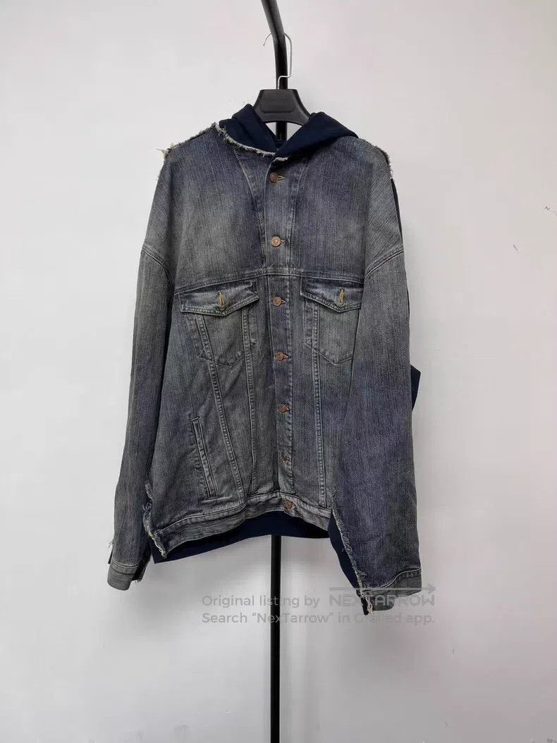 Balenciaga Balenciaga Solid Color Single Breasted Hooded Relaxed Fit Size US L / EU 52-54 / 3 - 2 Thumbnail