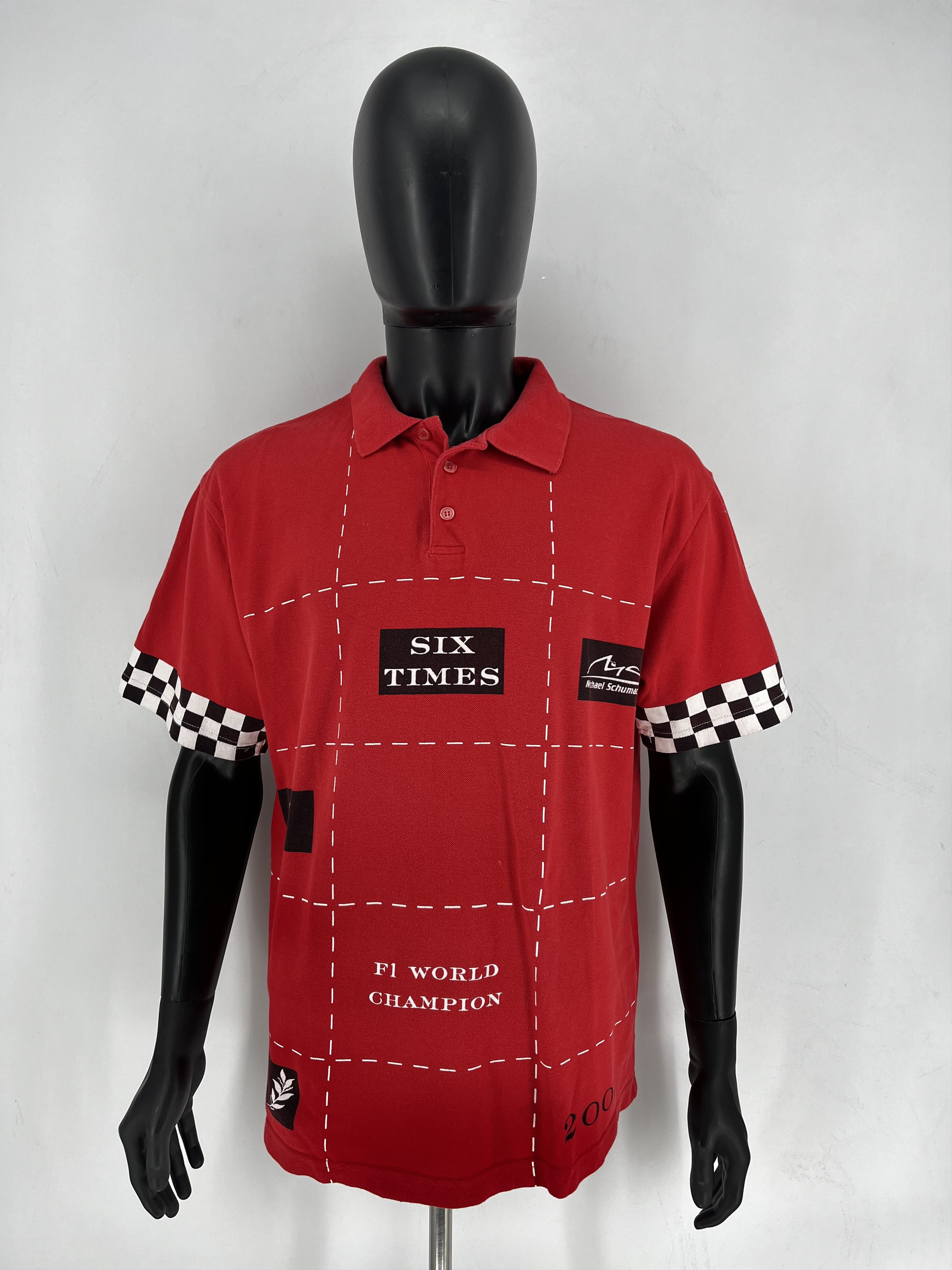 Vintage Michael Schumacher Collection Men's L 2003 Six Times F1 Size US L / EU 52-54 / 3 - 2 Thumbnail