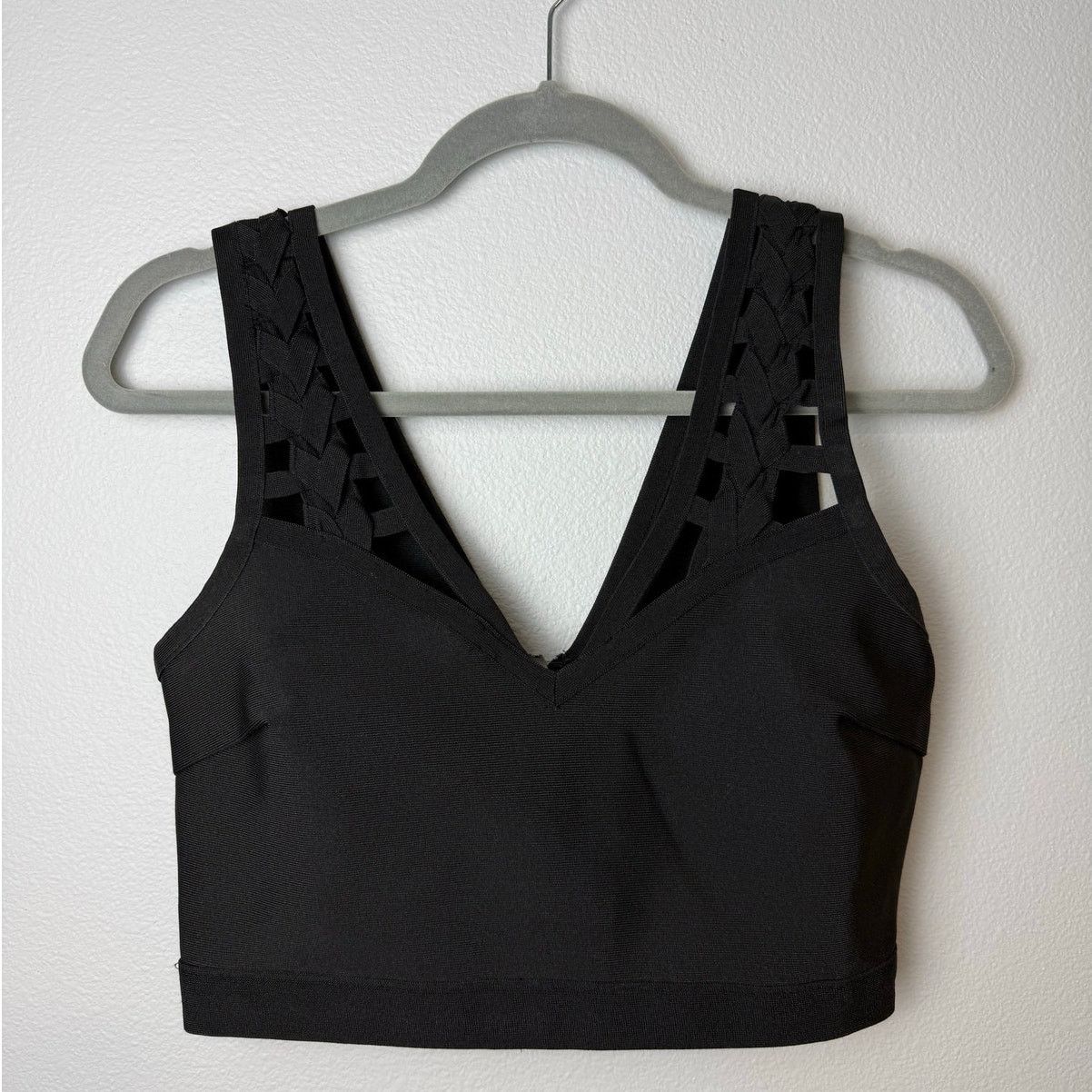 WOW Couture WOW Couture World of Women Black Bandage Style Top, Size Med Size M / US 6-8 / IT 42-44 - 2 Thumbnail
