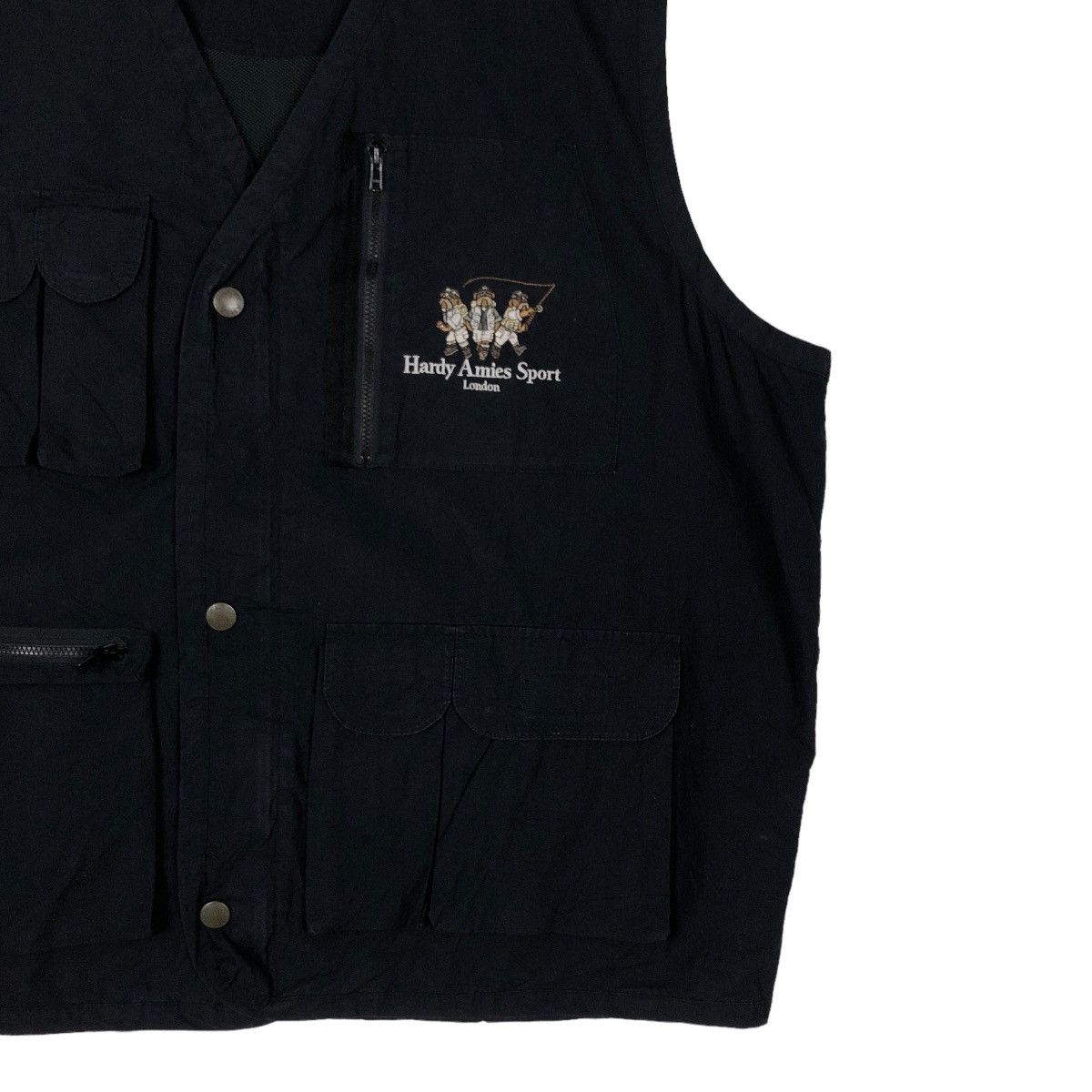 Japanese Brand VINTAGE UTILITY VEST MULTI POCKET HARDY AMIES SPORT CARTOON Size US L / EU 52-54 / 3 - 5 Thumbnail