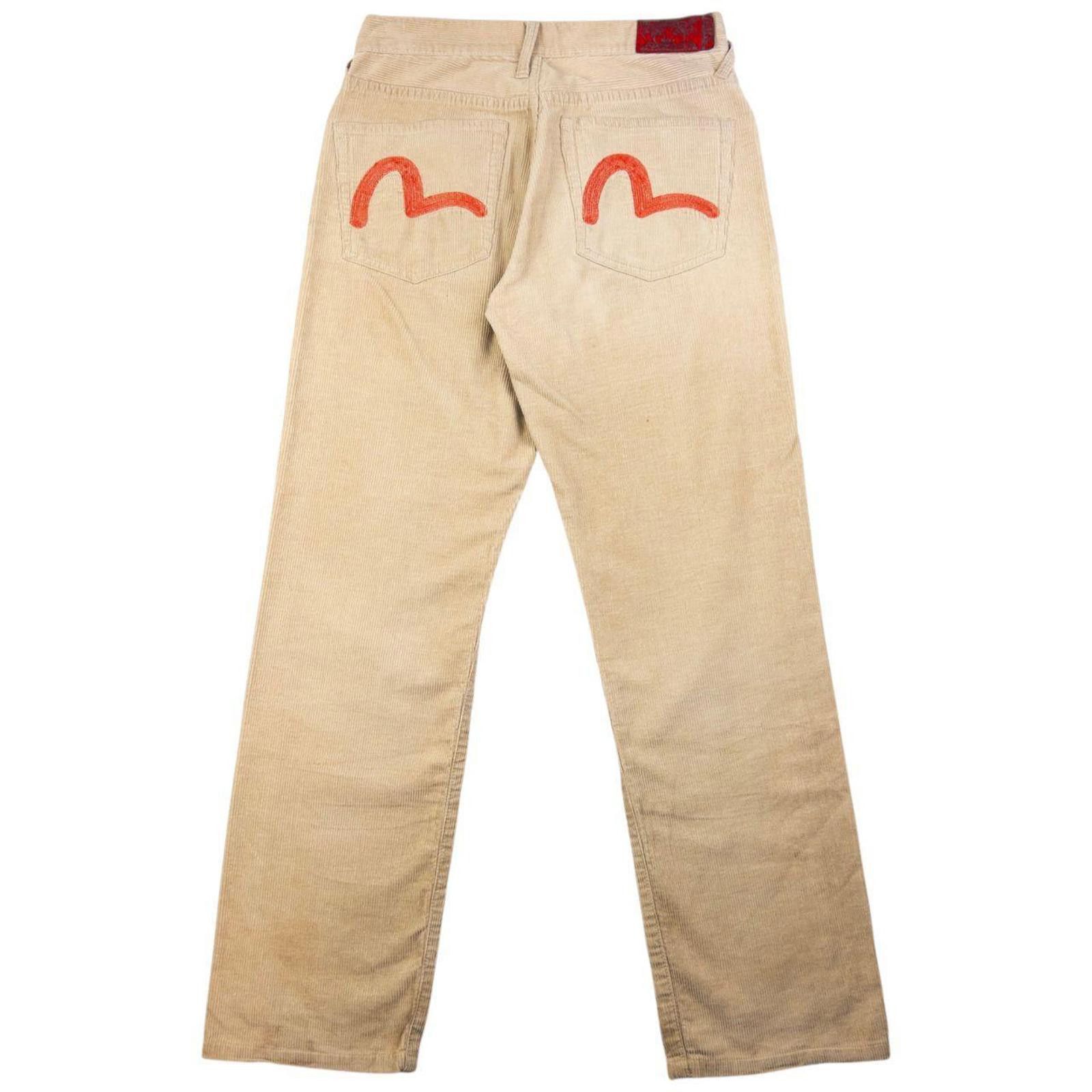Evisu Vintage Evisu Double Gull Embroidered Corduroy Trousers W28 Size US 28 / EU 44 - 2 Thumbnail