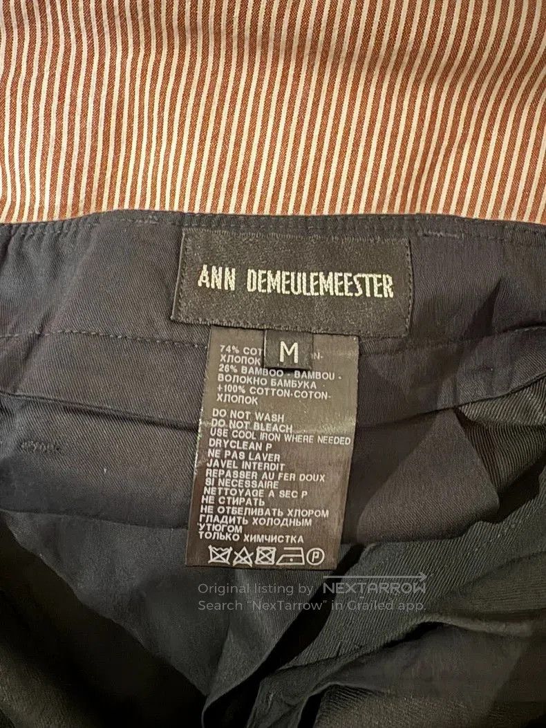 Ann Demeulemeester ANN DEMEULEMEESTER Black Casual Pants M. Size US 38 / EU 54 - 4 Thumbnail