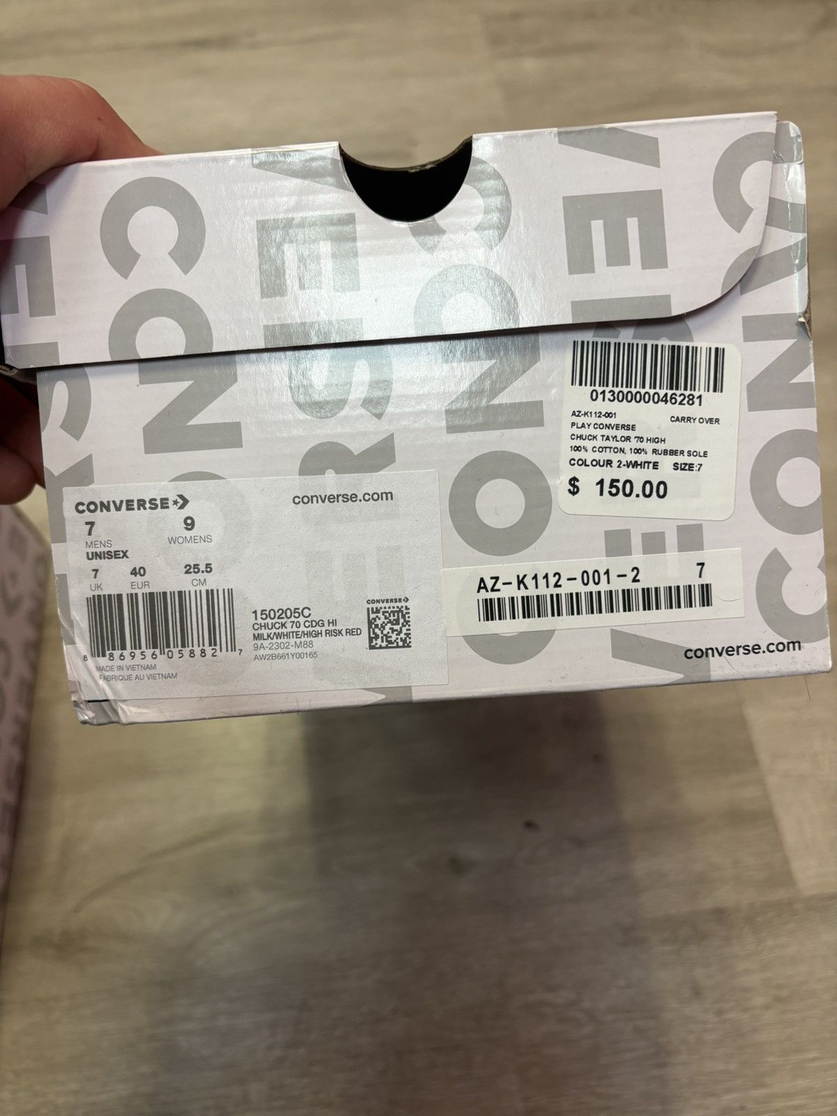CDG by Comme des Garcons × Converse Play Converse ‘70 High Size US 7 / EU 40 - 7 Thumbnail