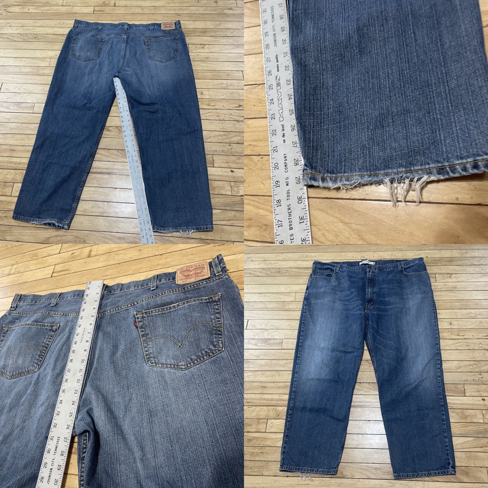 Levi's VINTAGE Levi’s Jeans 550 Jeans Men 52x30 Baggy Y2k Relaxed Fit Blue Streetwear Denim Men Size US 36 / EU 52 - 8 Thumbnail