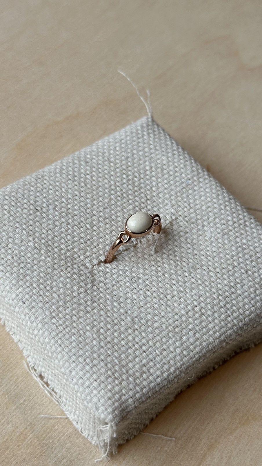 Other Di Modolo White Agate Ring Silver plated 18k Rose Gold 6.5 Size ONE SIZE - 9 Thumbnail