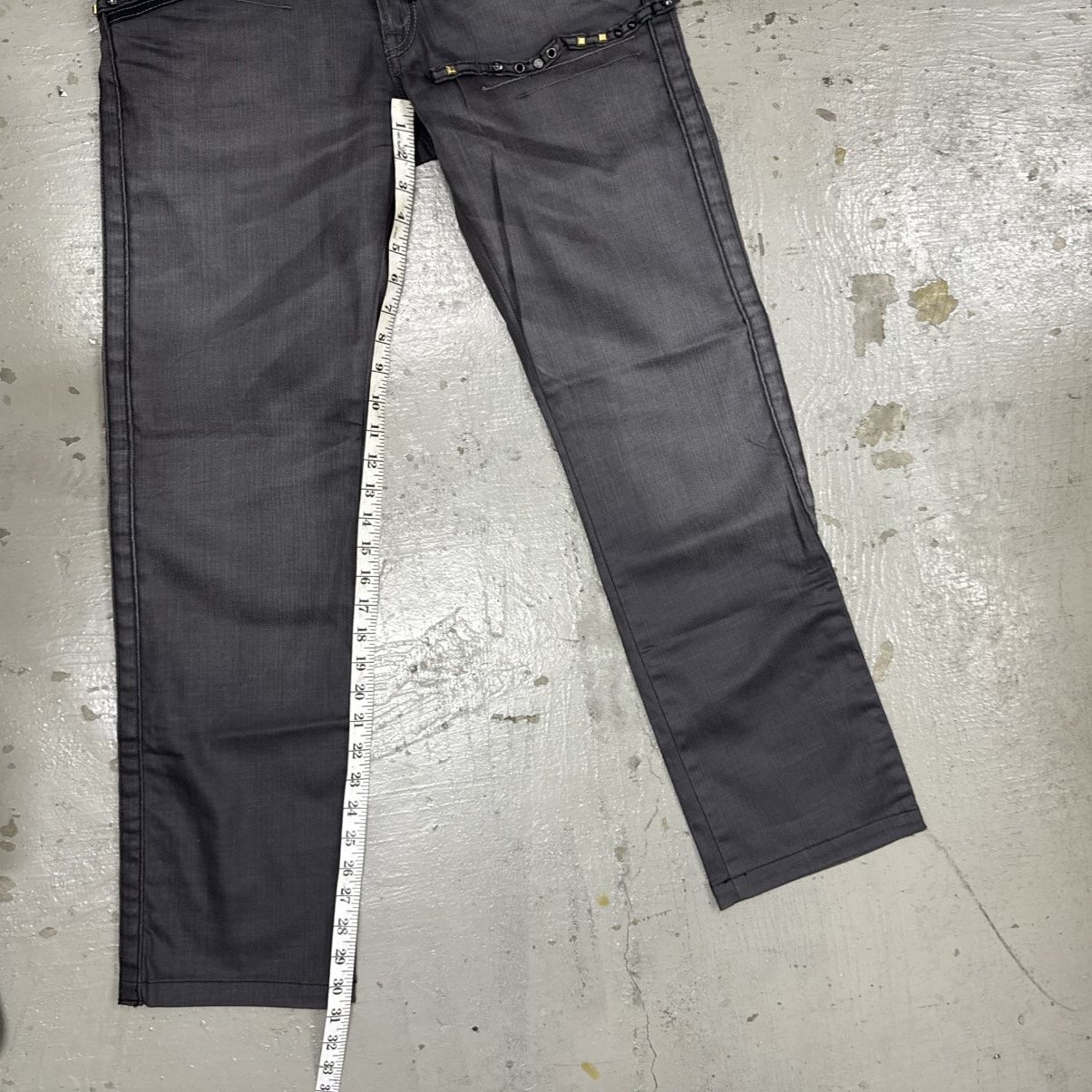Marithe + Francois Girbaud Marithe Francois Girbaud Waxed Studded Punk Riot Pants Size US 32 / EU 48 - 10 Thumbnail