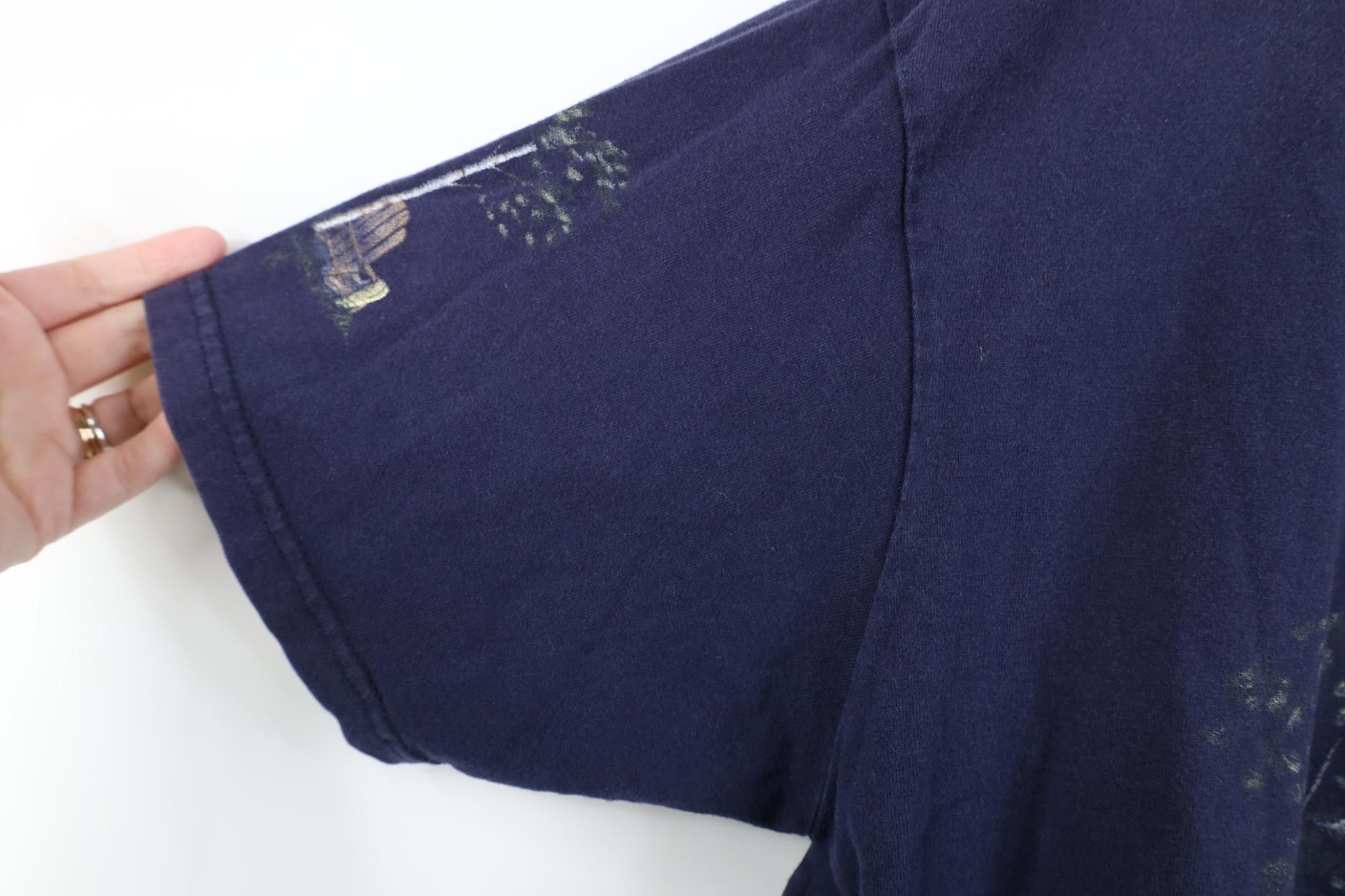 Vintage Vintage 90s Streetwear Country House Nature T-Shirt Blue Size L / US 10 / IT 46 - 6 Thumbnail