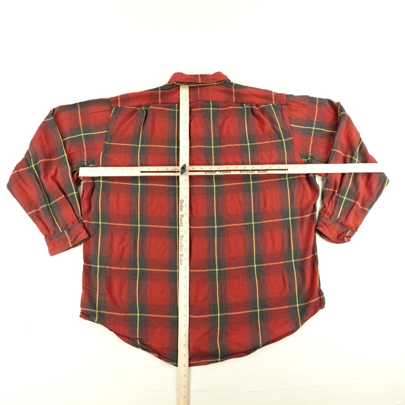 Polo Ralph Lauren VINTAGE Polo Ralph Lauren Shirt Mens 2XL Long Sleeve Casual Button-Up Plaid Rayon 90s Size US XXL / EU 58 / 5 - 5 Thumbnail