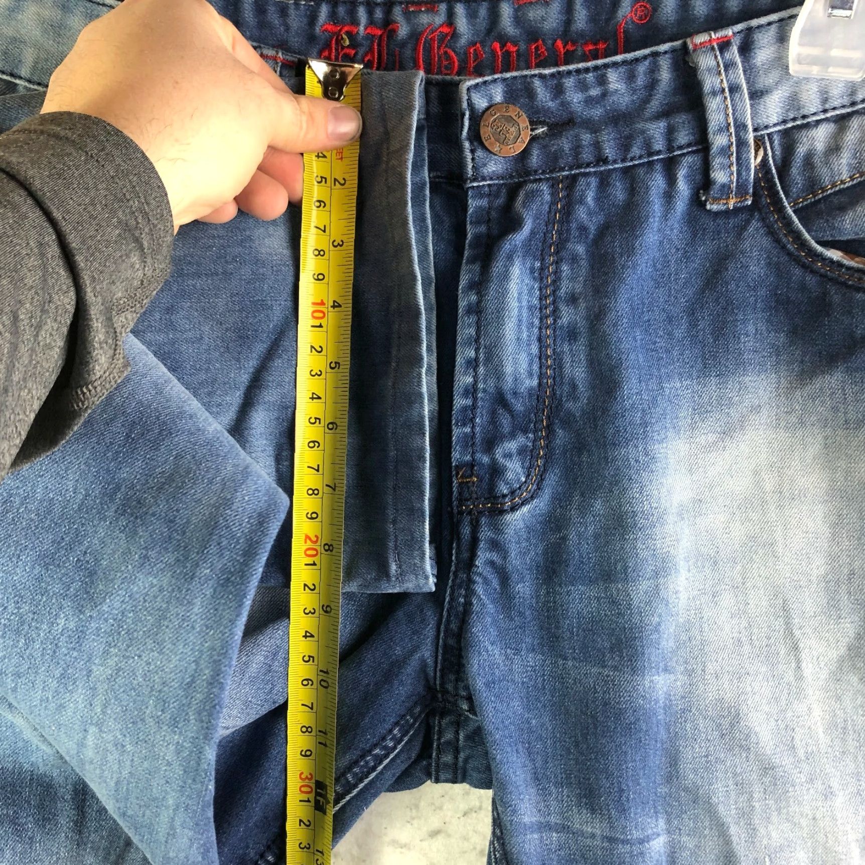 Vintage El General Mid Rise Straight Leg Jeans Mens Size 36 Medium Wash Blue Denim Cotton Size US 36 / EU 52 - 5 Thumbnail