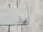 Japanese Brand Adjustable bow and arrow ring in Sterling Silver 925 Size ONE SIZE - 4 Thumbnail