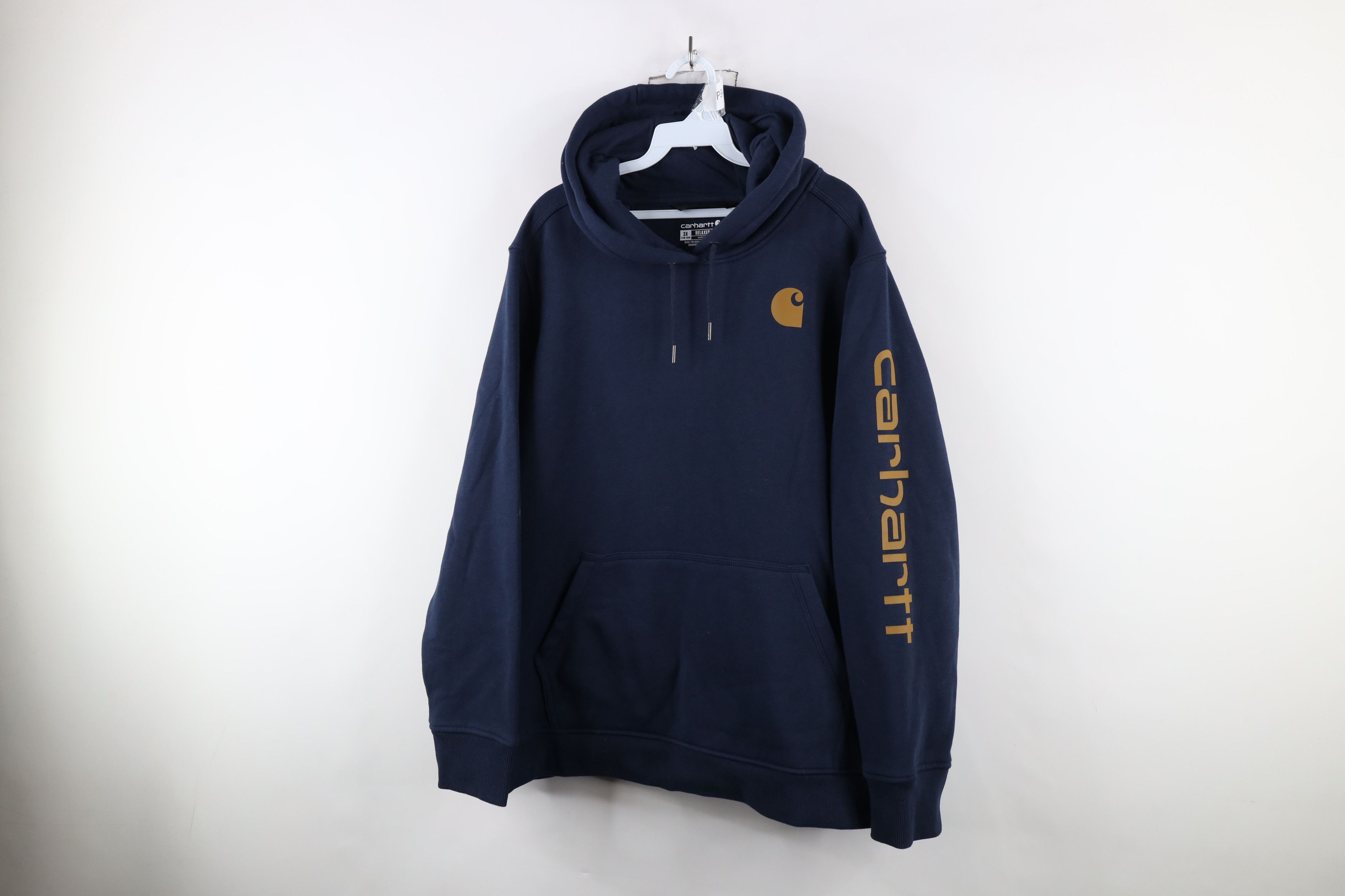 Carhartt × Vintage Vintage Carhartt Out Big Logo Heavyweight Hoodie Sweatshir Size 3XL / US 20-22 - 1 Thumbnail
