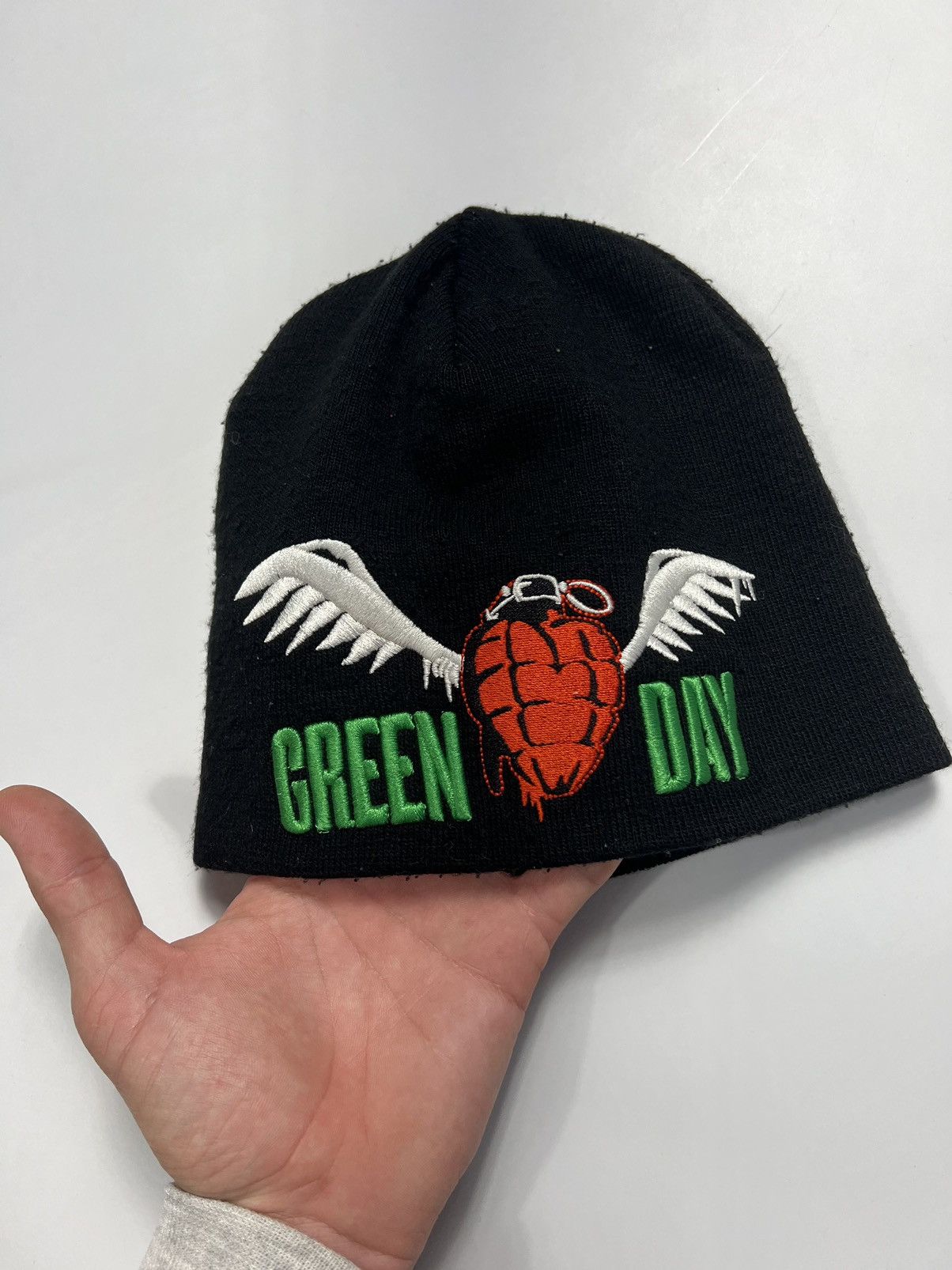 Band Tees Vintage 90s Green Day Band Beanie Hat Embroidered Logo Size ONE SIZE - 3 Thumbnail