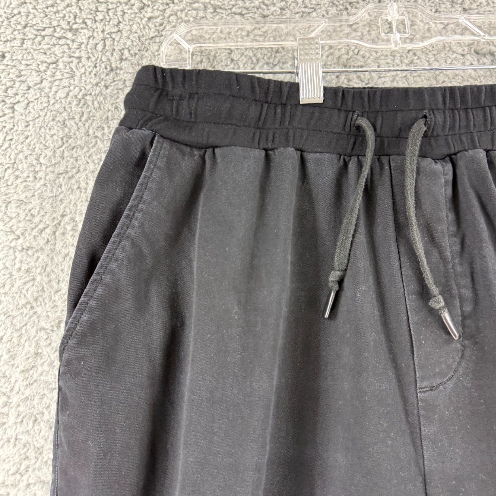 Varley Varley Celita Jogger Pants Womens XL Black Soft Cotton Twill Pull On Grym Size 40" / US 18 - 5 Thumbnail