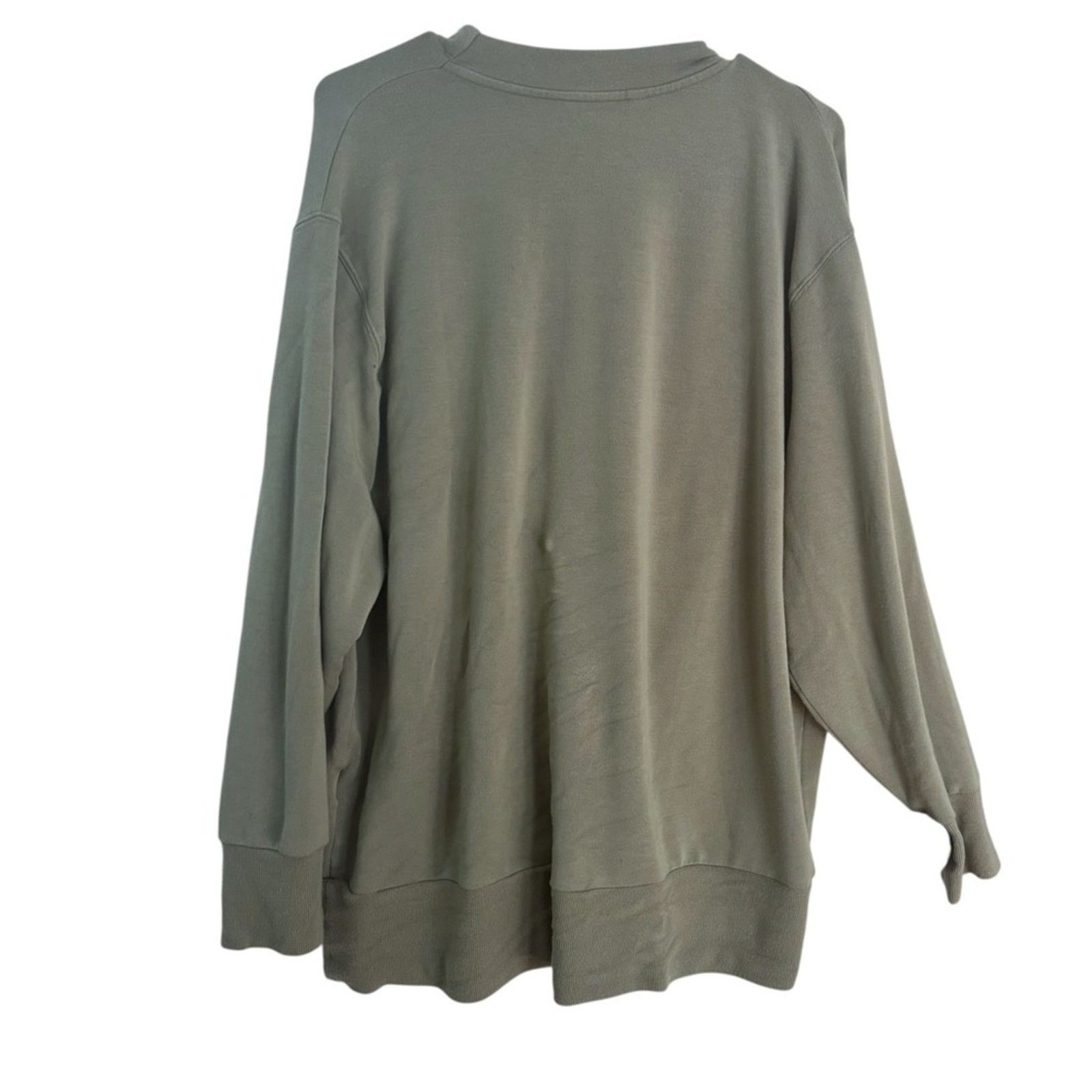 Athleta Athleta Womens Green V-Neck Wrap Athleisure Sweatshirt Size XL / US 12-14 / IT 48-50 - 2 Thumbnail