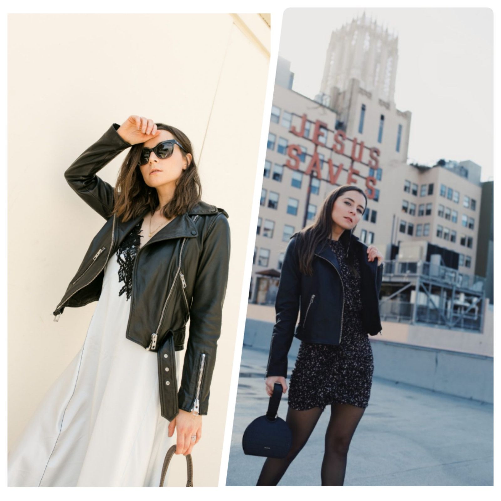 NEW Allsaints Balfern Belted Hem Sheep Leather Moto Jacket 0