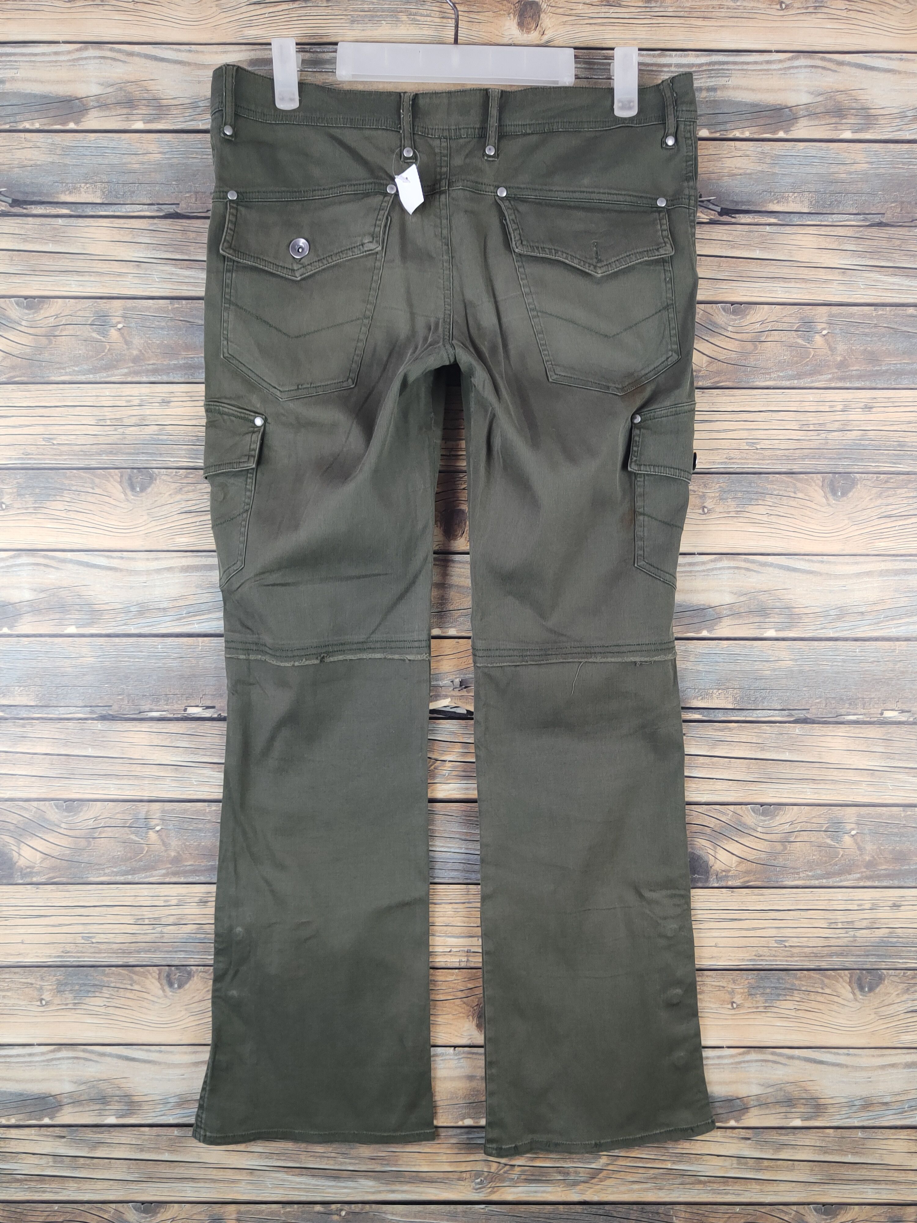 Japanese Brand DL Dear Bros Olive Multipocket Tactical Cargo Pants #1504 Size 30" / US 8 / IT 44 - 7 Thumbnail