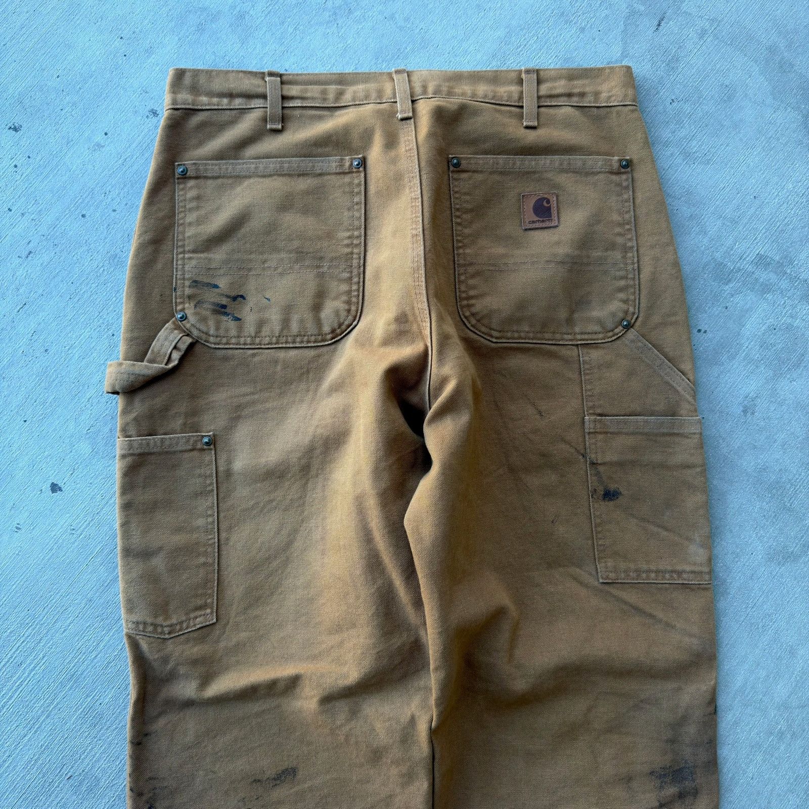 Carhartt × Vintage Carhartt brown double knee work wear carpenter pants Size US 32 / EU 48 - 5 Thumbnail