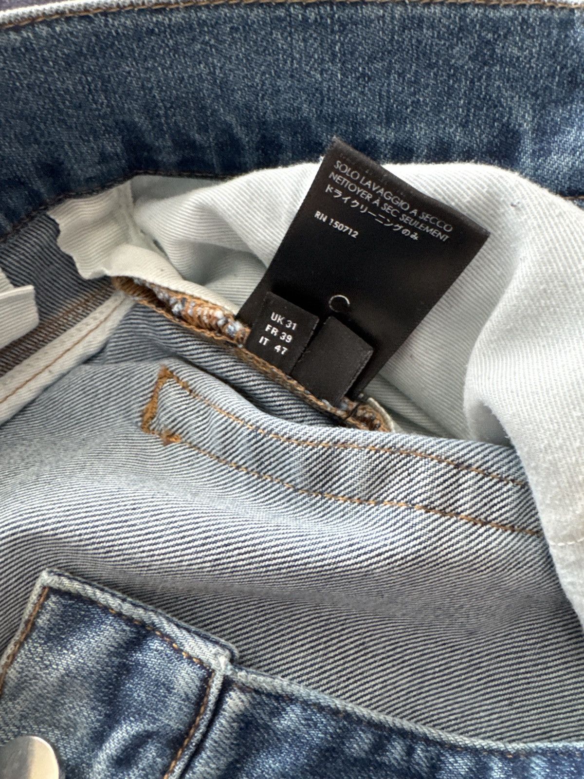 Amiri AMIRI Denim Size 31 Teal Distressing Size US 31 - 7 Thumbnail