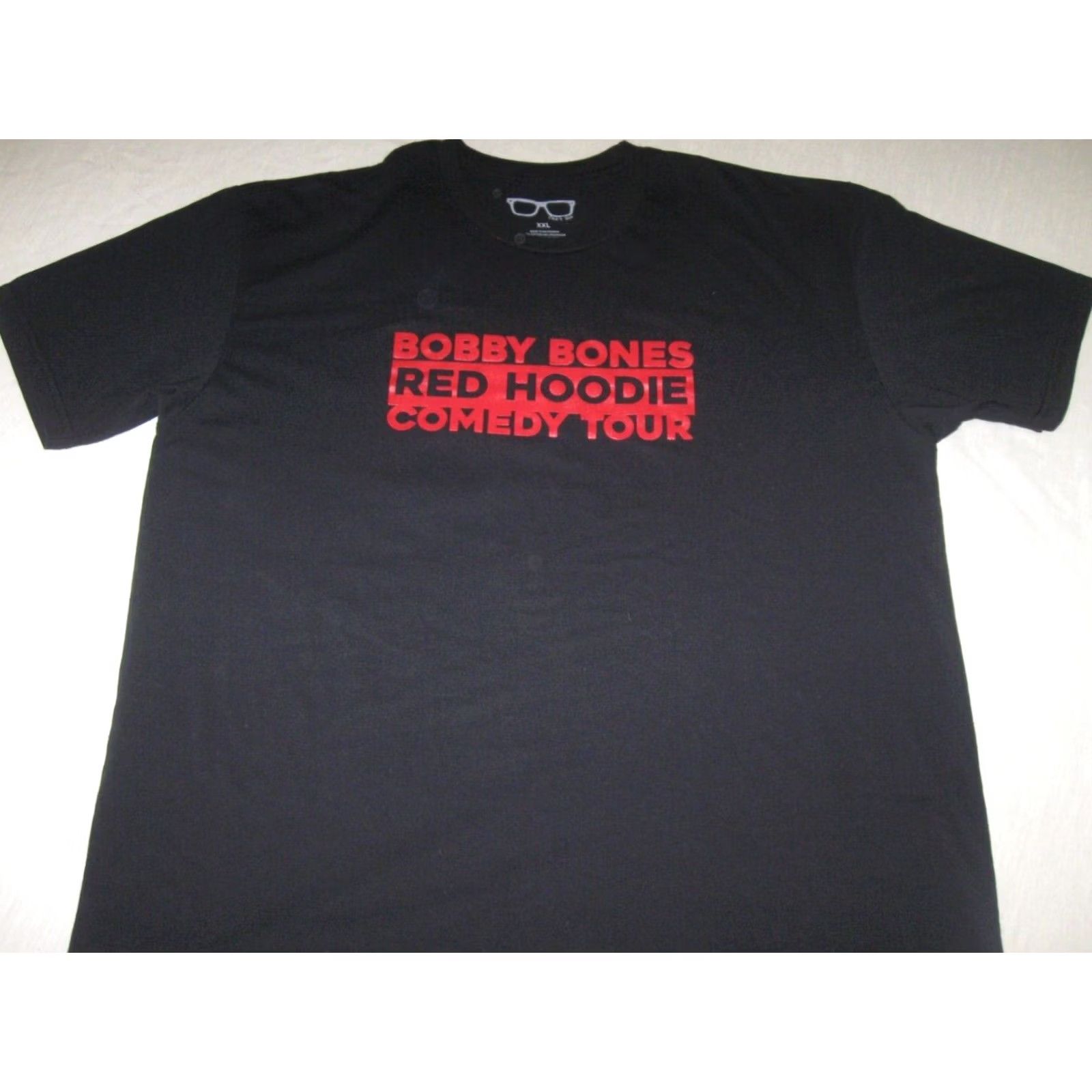 Bones BOBBY BONES Red Hoodie Tour 2018 T-Shirt Men's 2XL Black Graphic Print Cotton Polyester CAN'T SEE APPAREL Crew Neck Short Sleeve Vintage: No Size US XXL / EU 58 / 5 - 2 Thumbnail