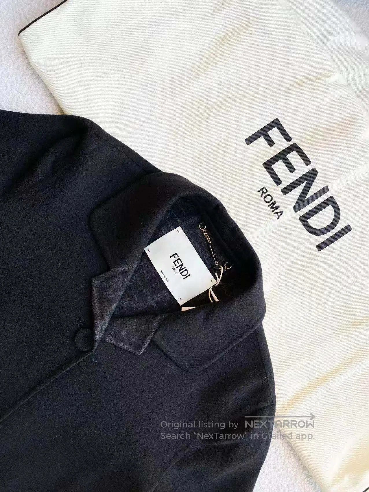 Fendi Fendi 23SS is a belted woolen coat with a belt full of old Size XXS / US 00 / IT 34 - 4 Thumbnail