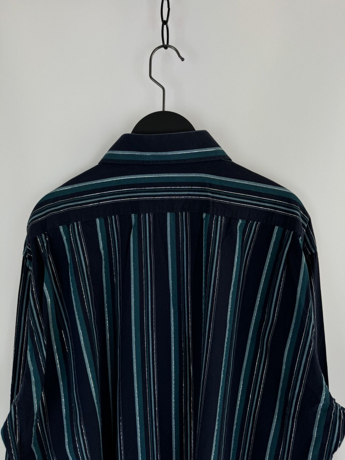 Vintage × Yves Saint Laurent 1990’s Vintage Yves Saint Laurent Striped L/S Shirt Size US XL / EU 56 / 4 - 8 Thumbnail