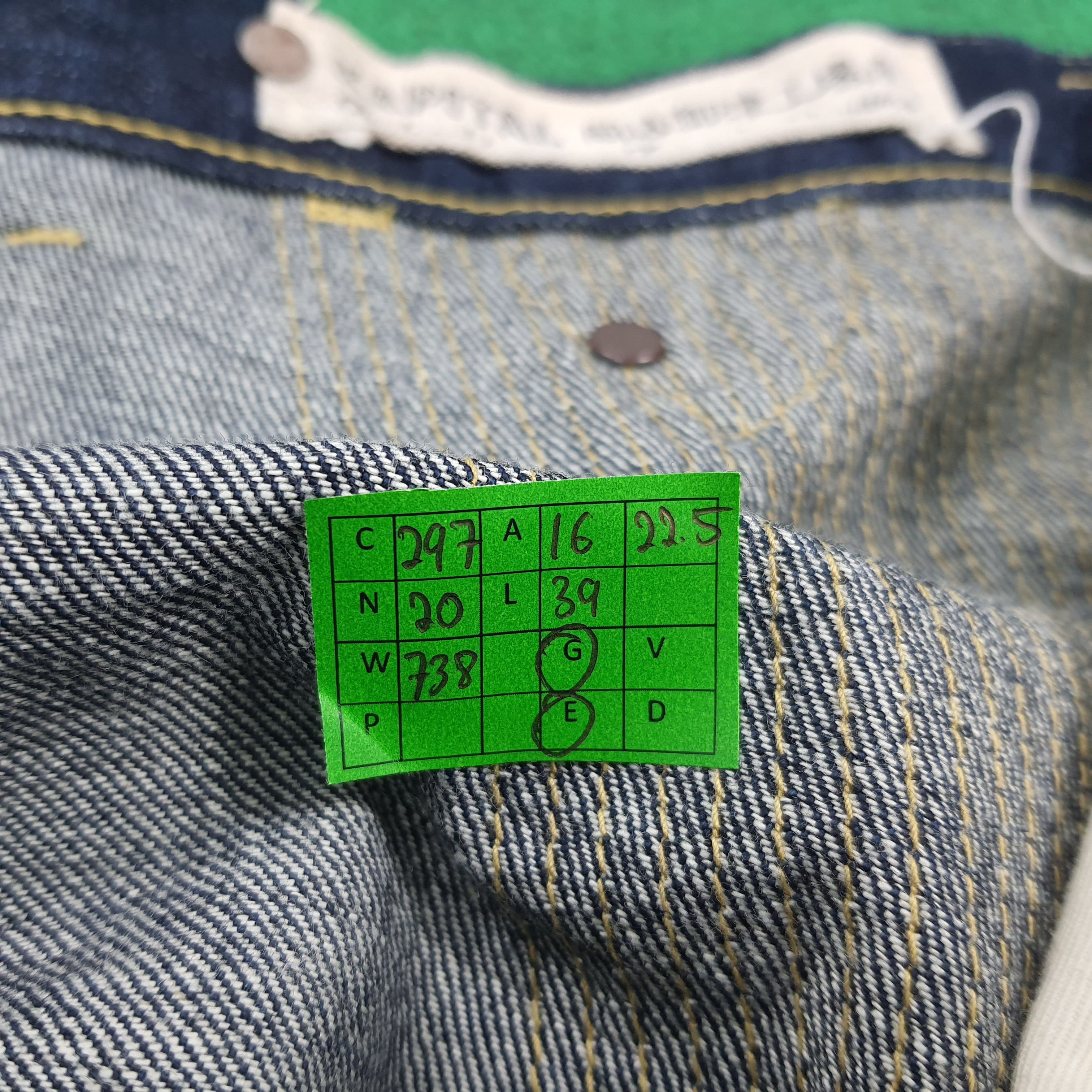 Kapital Vintage KAPITAL Japan Denim Monkey Stitching Pants C297N20 Size US 32 / EU 48 - 10 Thumbnail
