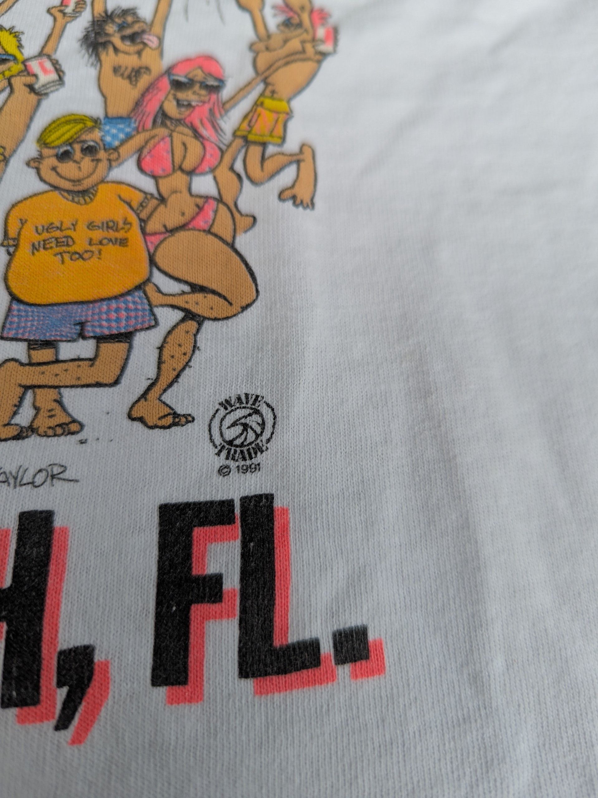 Daytona × Fruit Of The Loom × Vintage Vintage 90s Abraham Lincoln Daytona Beach Summer Party Tee Size US M / EU 48-50 / 2 - 5 Thumbnail