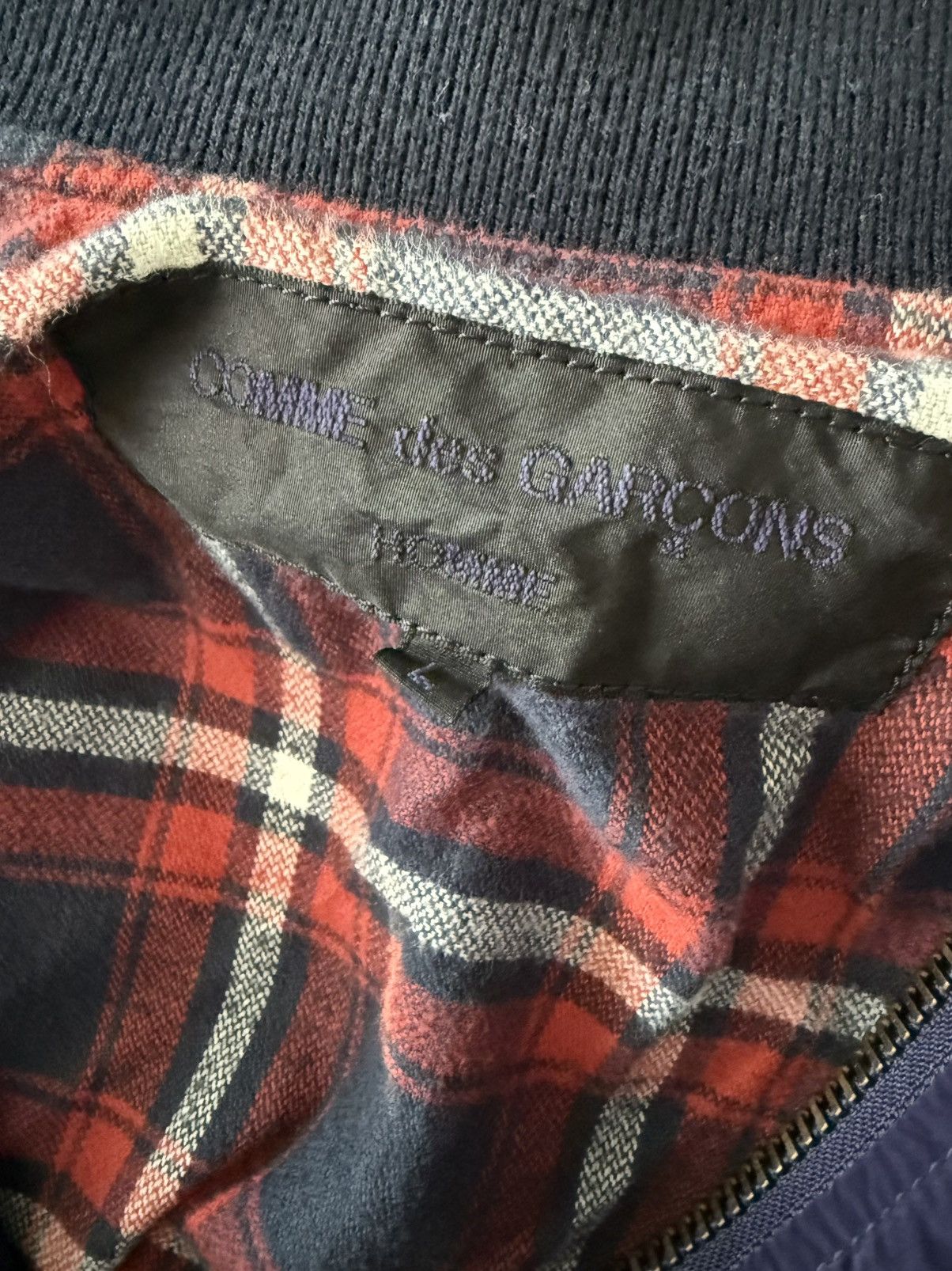 Comme des Garcons × Comme des Garcons Homme Comme des Garçons Homme / Archive Shimmer Blue Bomber Jacket Size US L / EU 52-54 / 3 - 4 Thumbnail