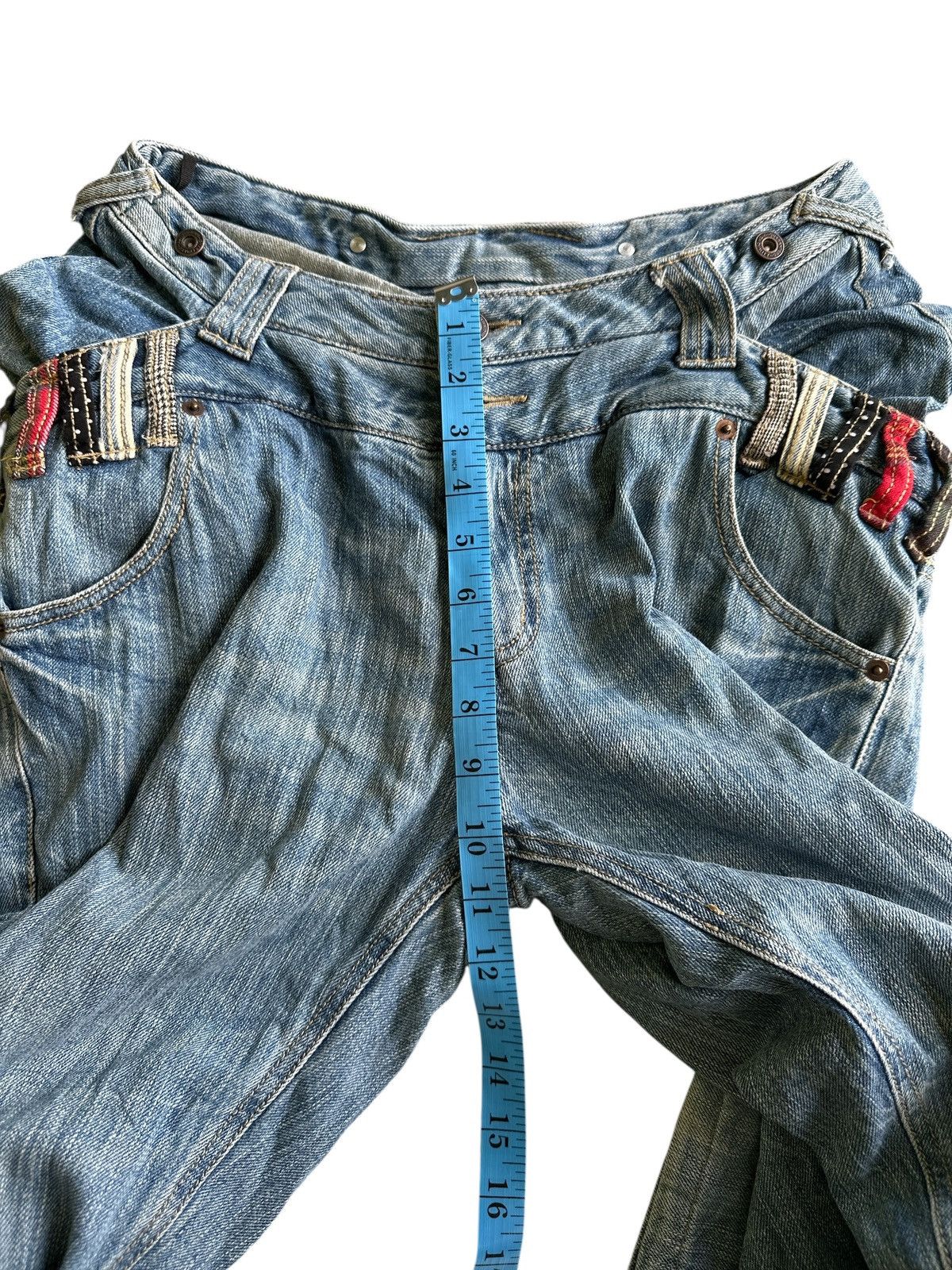 Kapital Double Waist Denim Blue Washed . Size US 30 / EU 46 - 5 Thumbnail