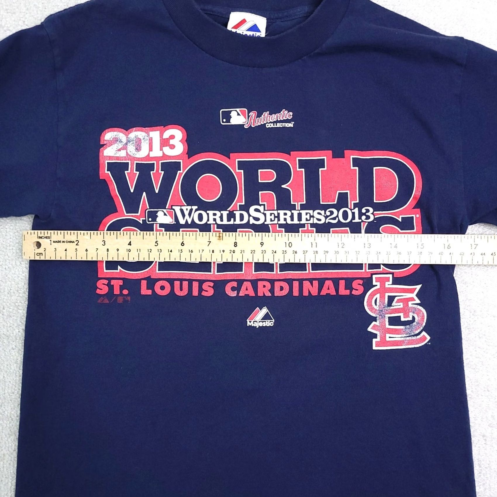 Vintage VINTAGE St Louis Cardinals 2013 World Series Baseball T-Shirt Adult Small Blue S/S Size US S / EU 44-46 / 1 - 4 Thumbnail