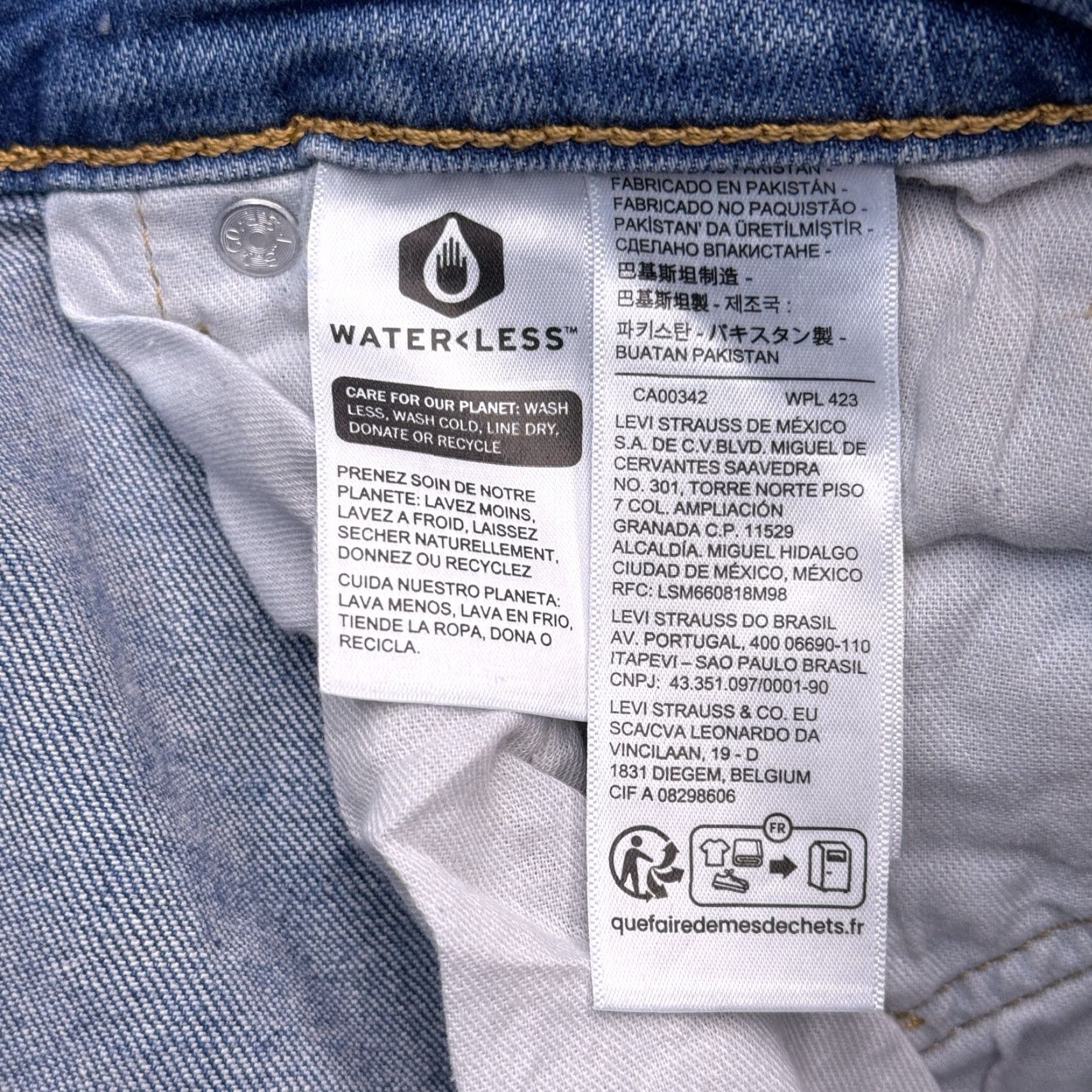 Levi's Levis 505 Jeans Mens 30x34 Straight Leg Mid Rise Stretch New Denim Blue 5-Pocket Regular Belt Loops Cotton Blend Levi's Jeans Mens Size US 30 / EU 46 - 5 Thumbnail