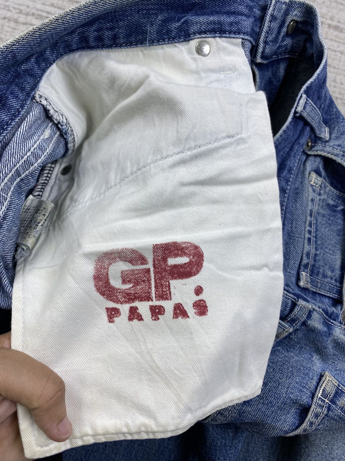 Vintage Vintage Papas Blue Denim Pants Size US 33 - 18 Thumbnail
