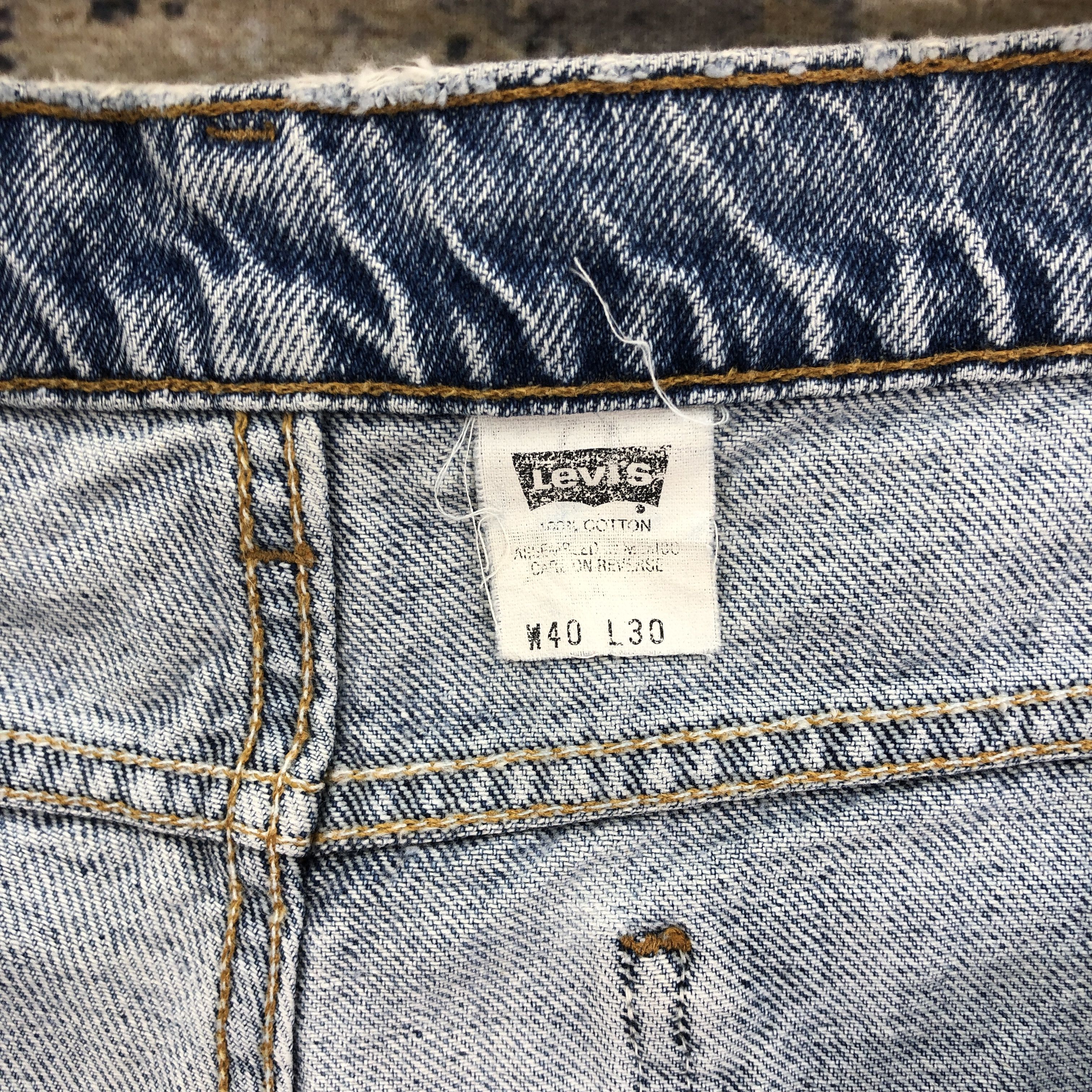 Levi's Vintage 90's Levis Faded Stone Wash Jeans Levis Ripped Denim Size US 38 / EU 54 - 9 Thumbnail
